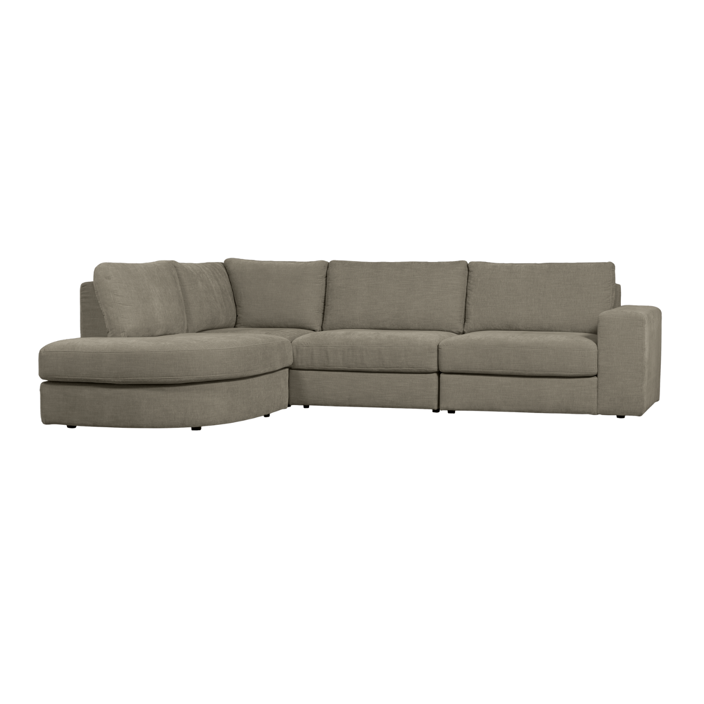 Ecksofa FAMILY links, warmes Grau