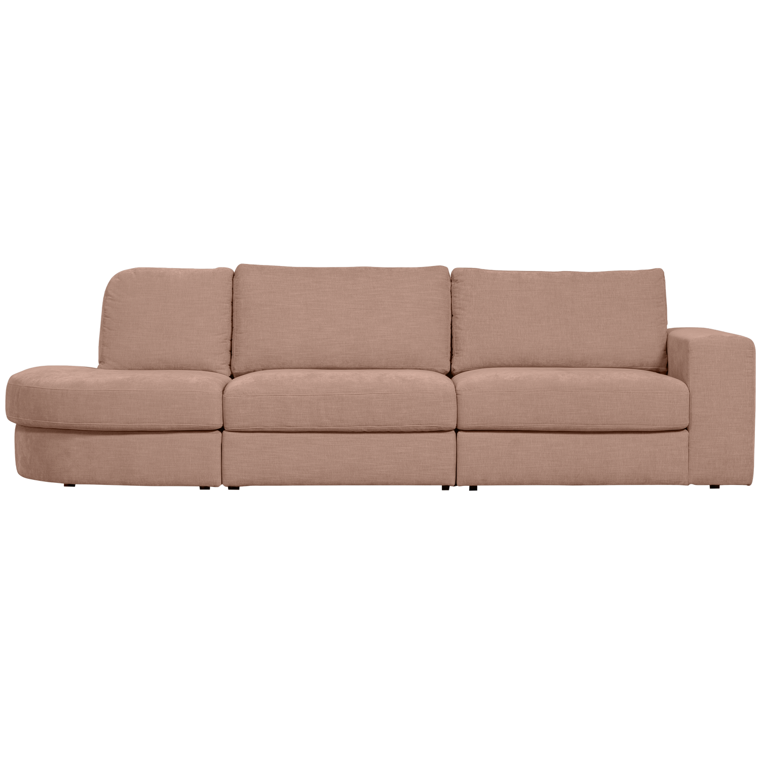 Sofa offene linke FAMILY rosa