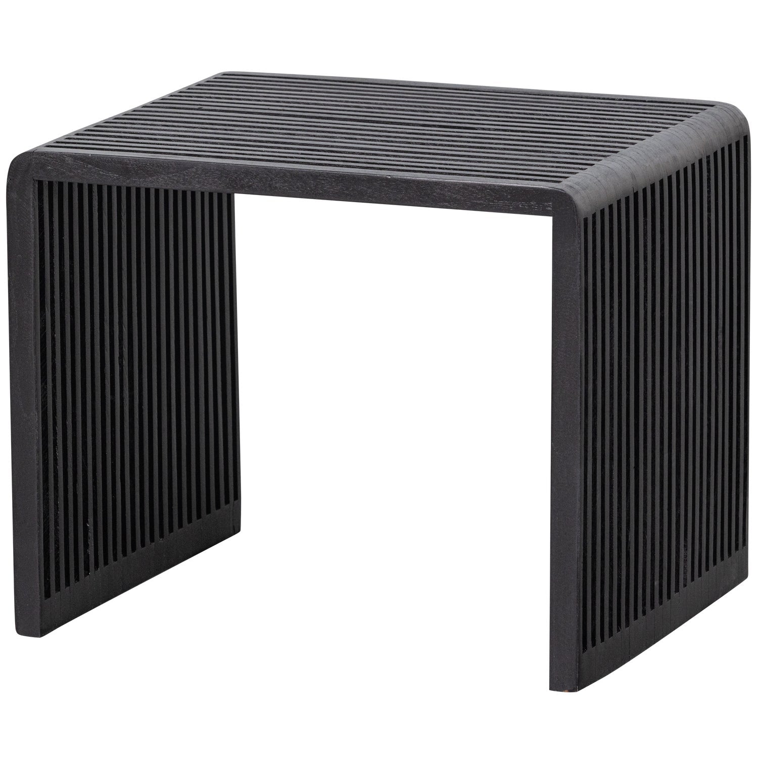 Willa table set black recycled wood