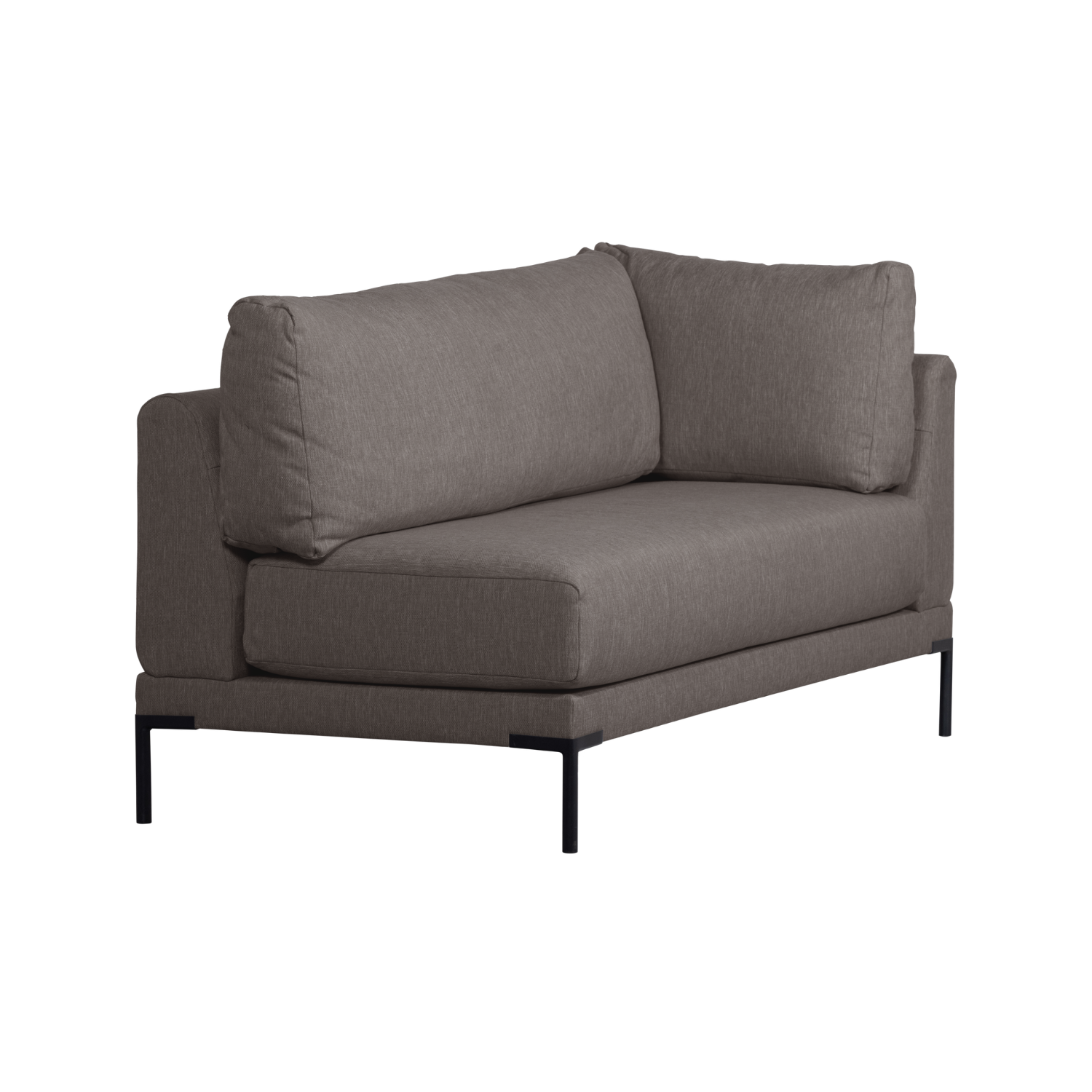 Szezlong lewostronny COUPLE DINING BENCH szary – Woood
