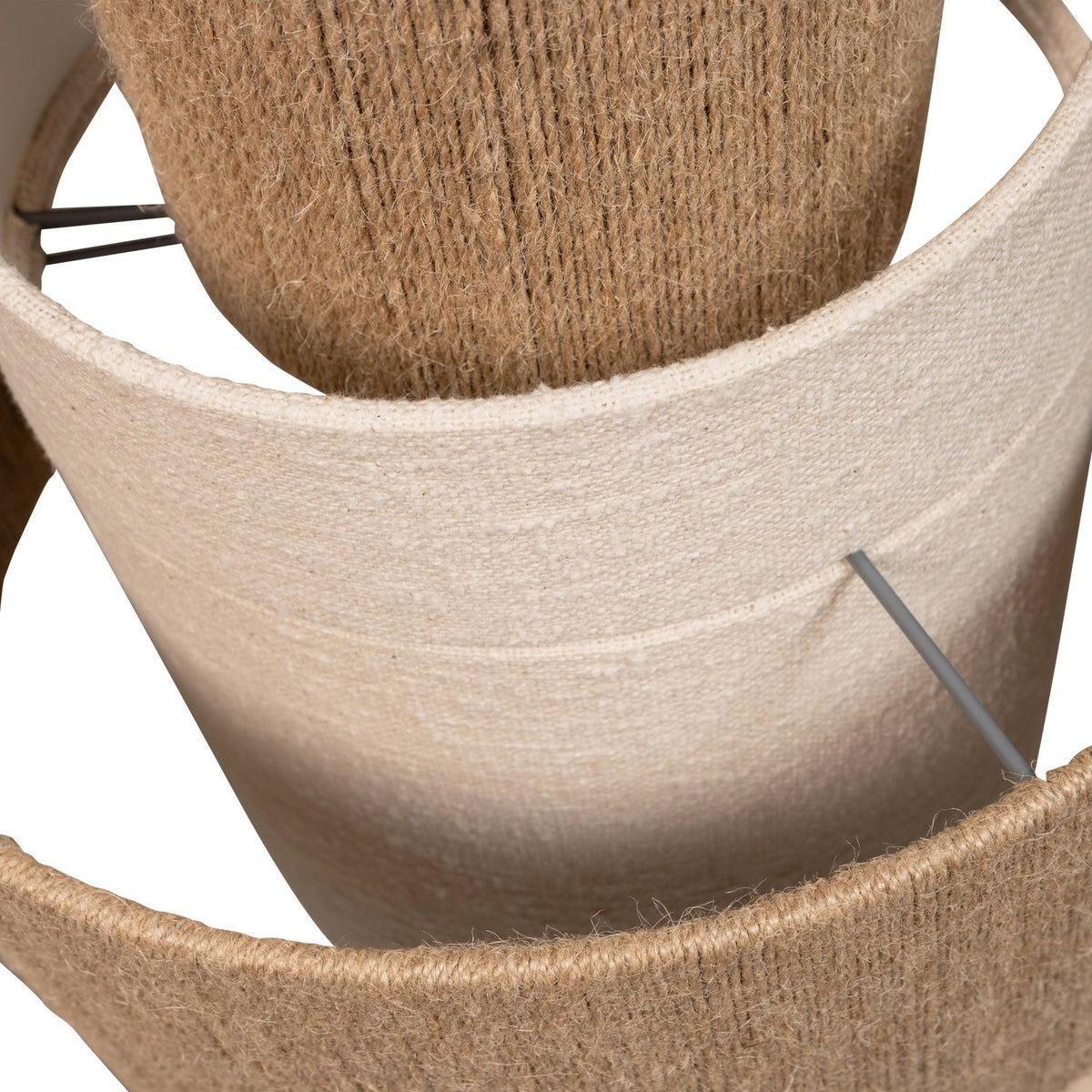 Hängelampe PELLE beige Schnur
