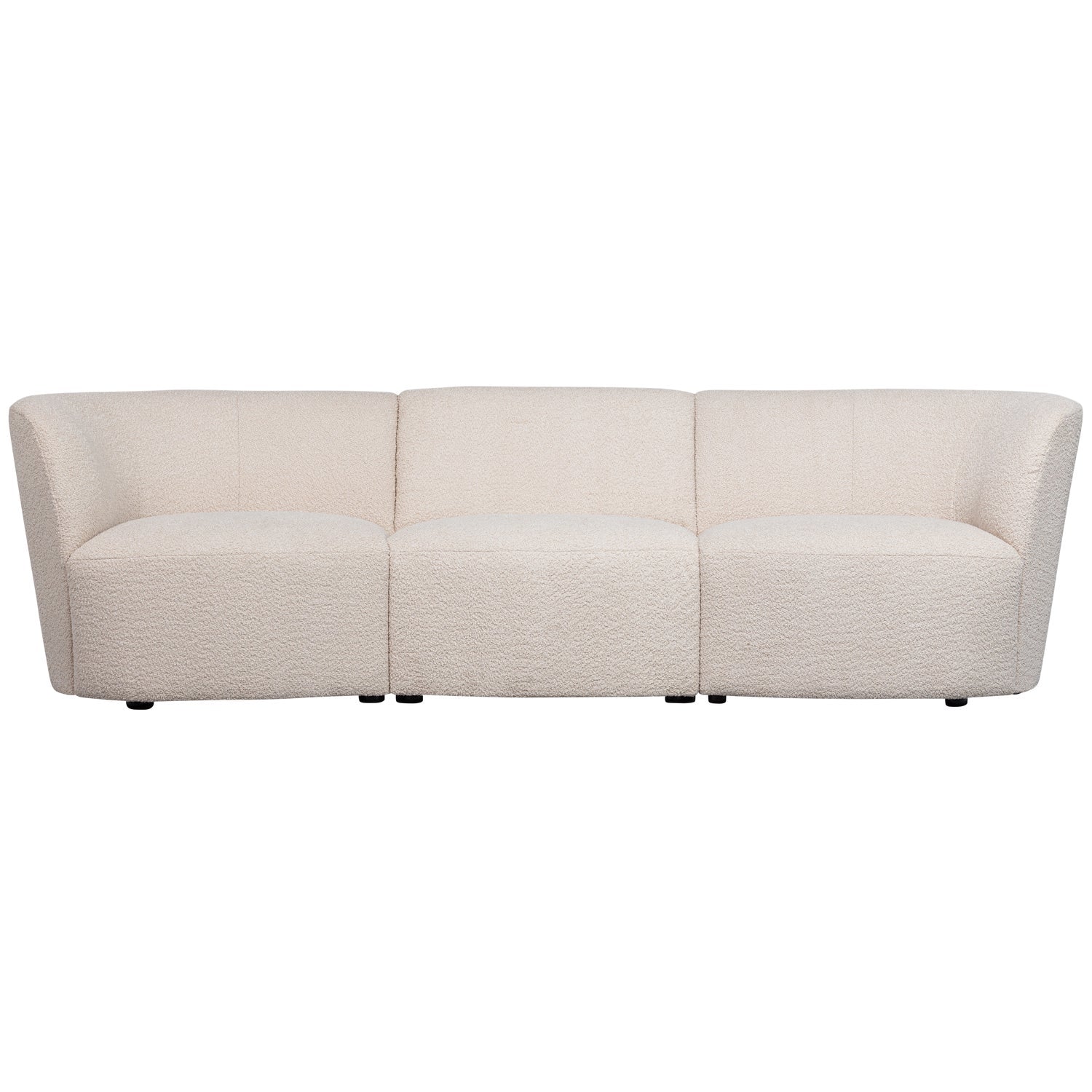 Sofa 3-osobowa COCO kremowy bouclé – Woood