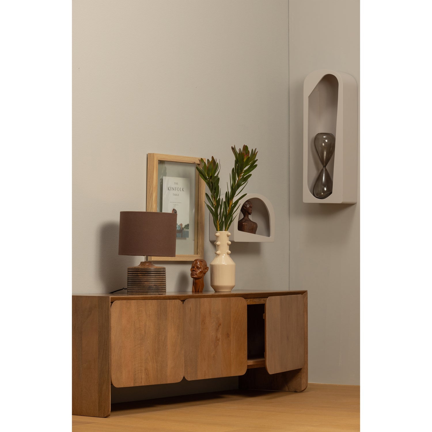 NOAM gray wall shelf