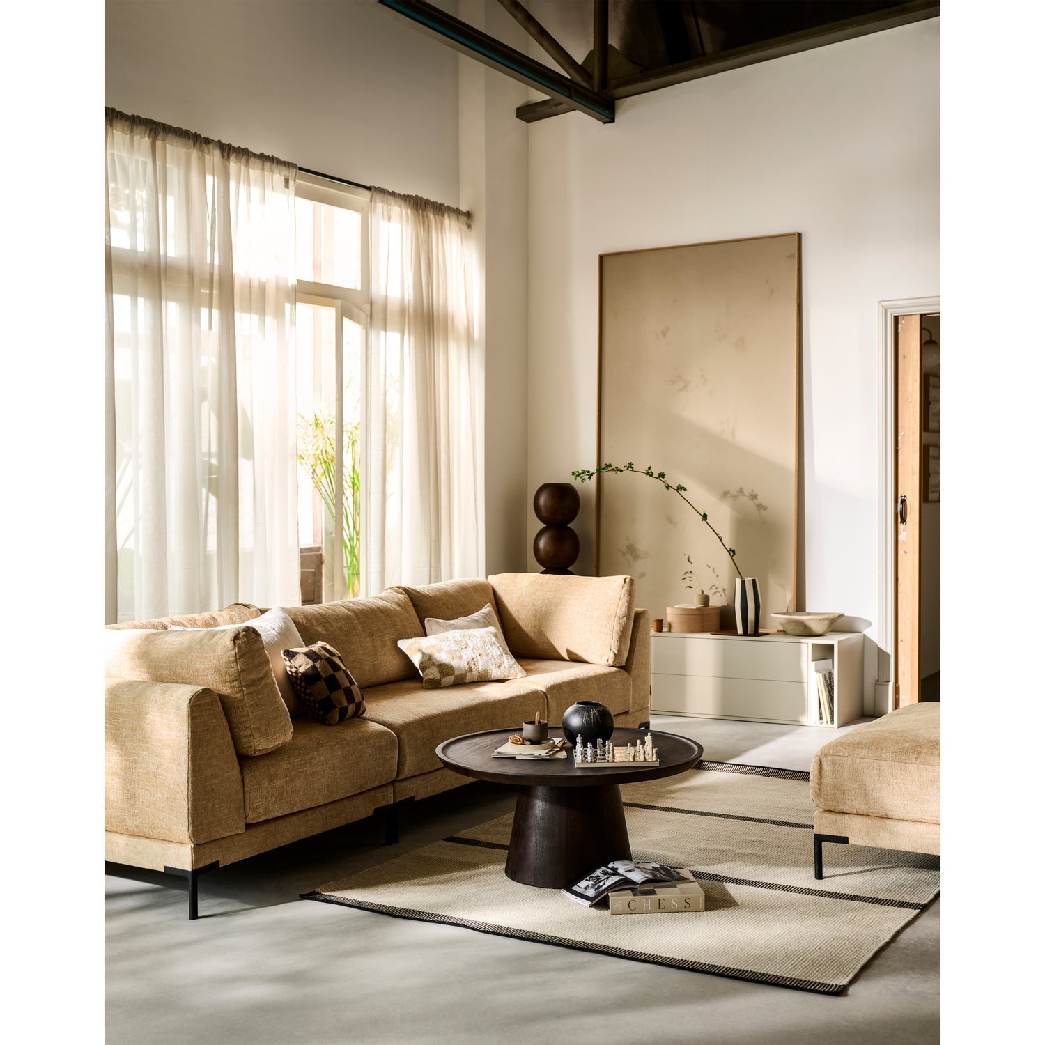 Sessel / Modul COUPLE butterfarbener Melange