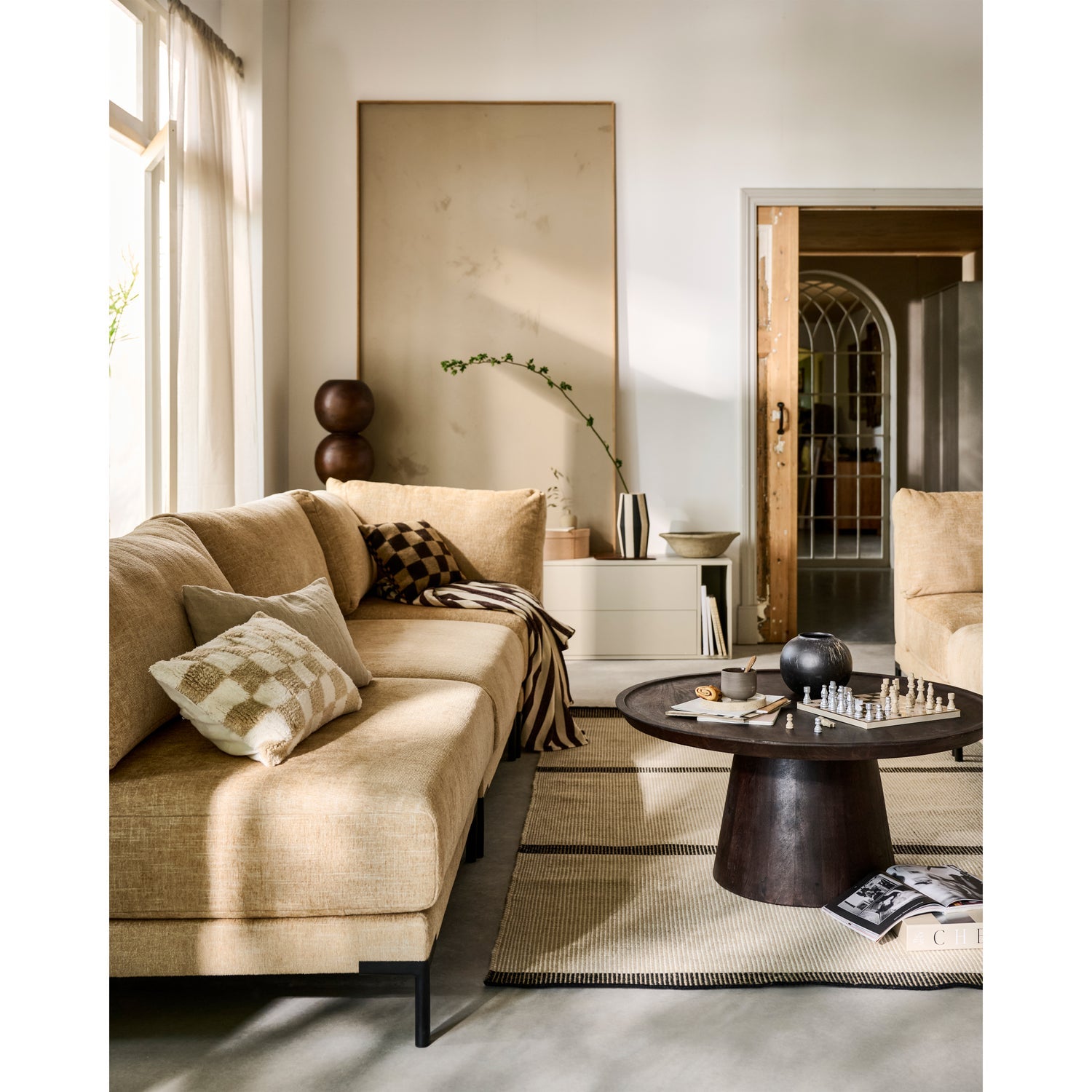 Sessel / Modul COUPLE butterfarbener Melange