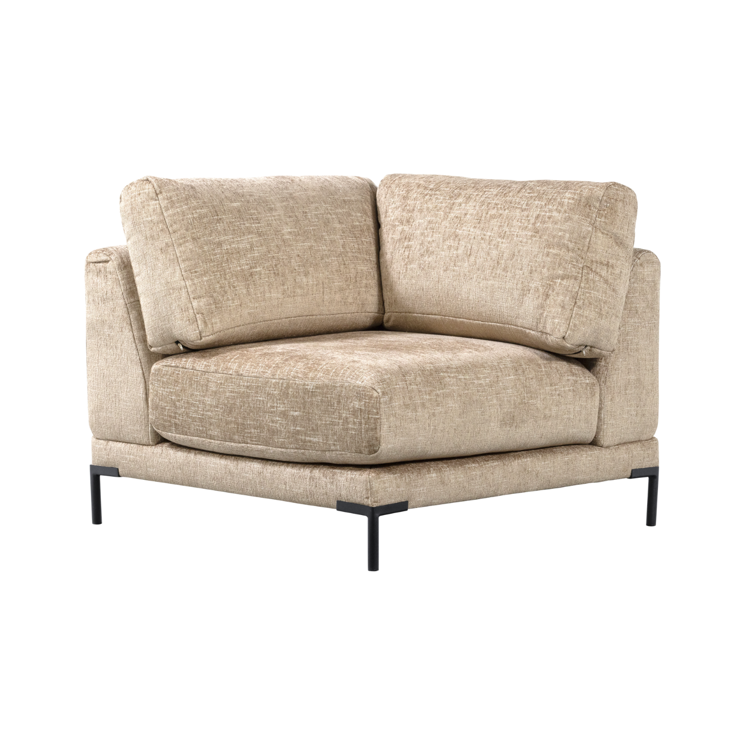 Sofa COUPLE - Eckmodul beige Melange