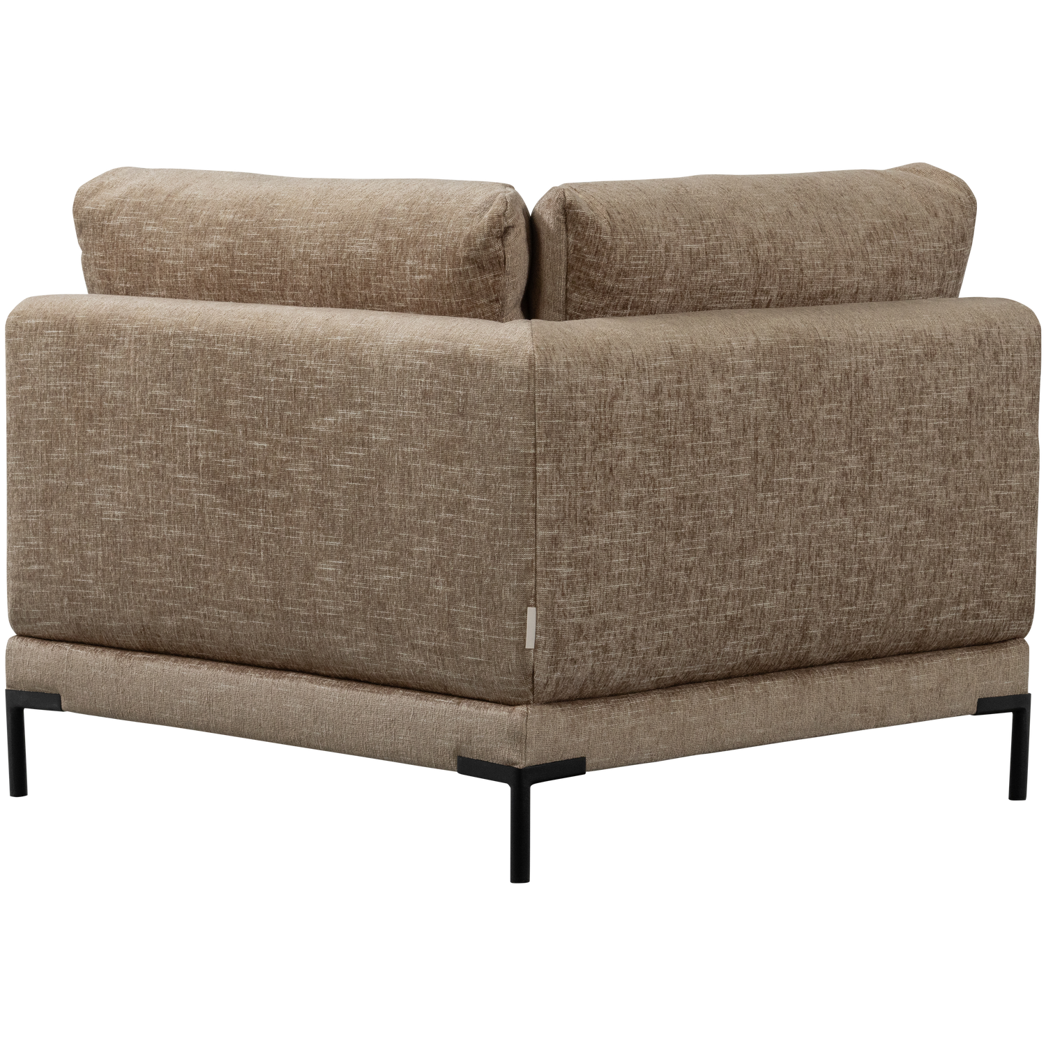 Sofa COUPLE - moduł narożny brązowy melanż do salonu – Woood