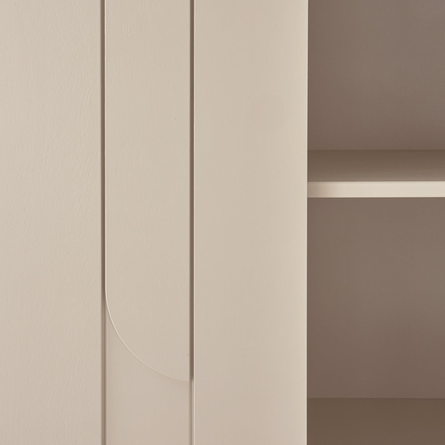 RAIN beige shelving cabinet