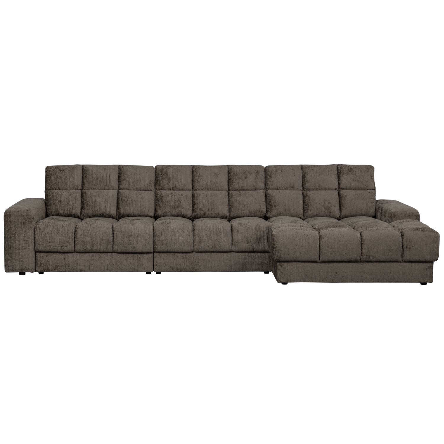 Right-sided Corner Sofa SECOND DATE - MOUNTAIN velvet