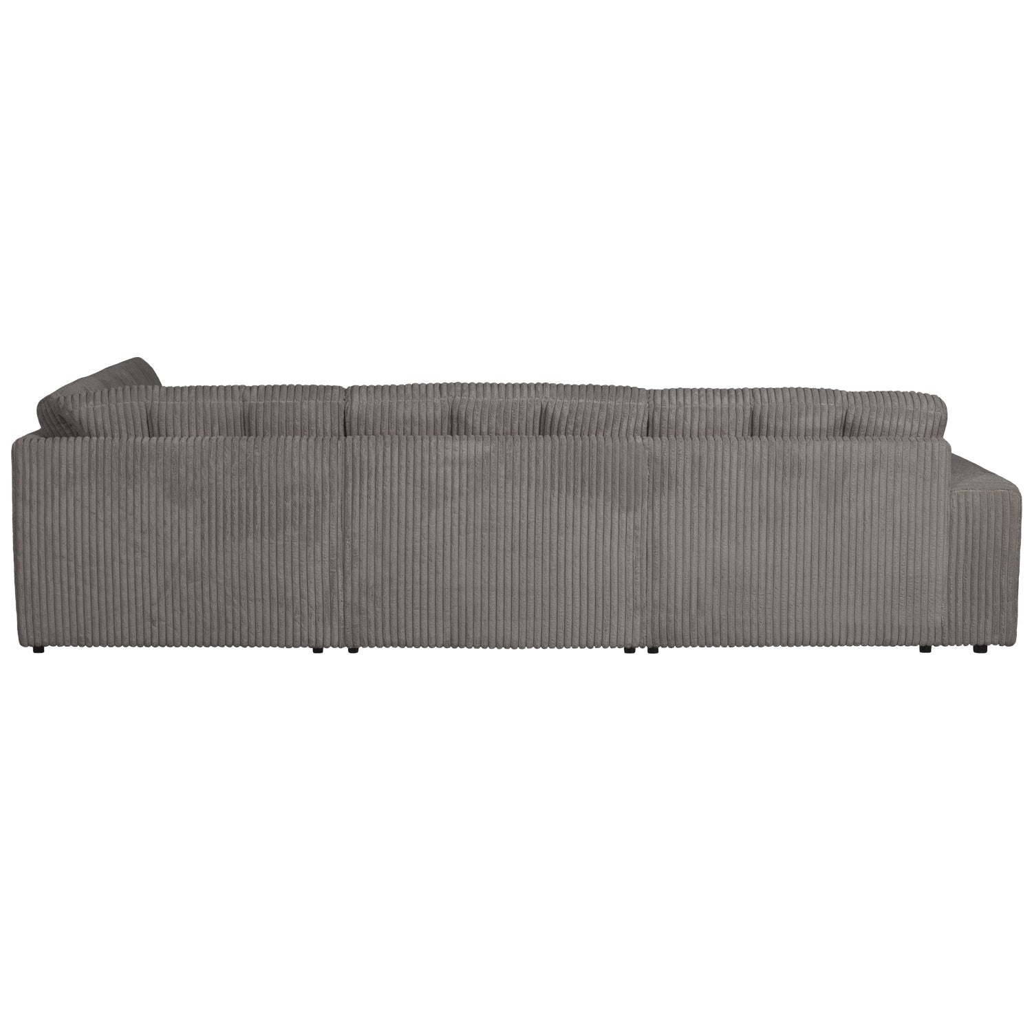 Sofa narożna prawostronna SECOND DATE szary sztruks – Woood