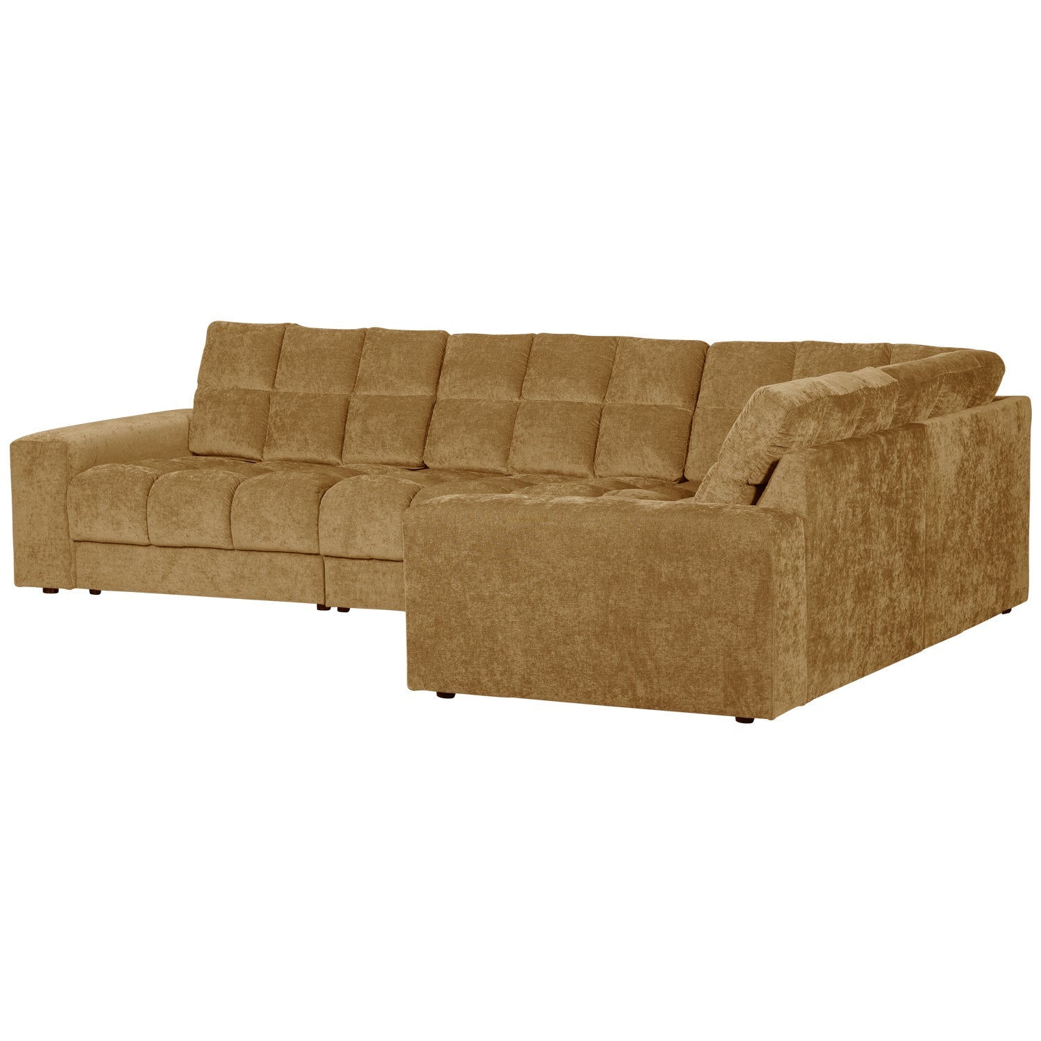 Right-facing corner sofa SECOND DATE honey