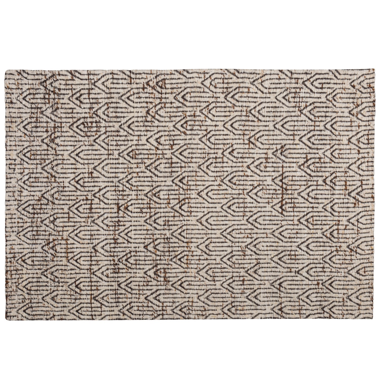 JOSLIN beige rug with brown
