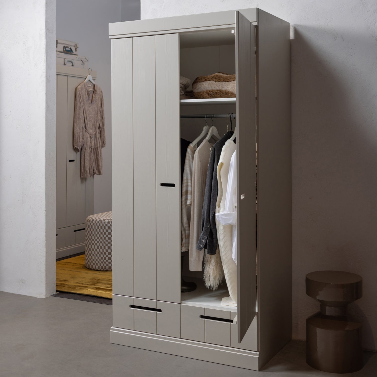 2-door wardrobe CONNECT sandy