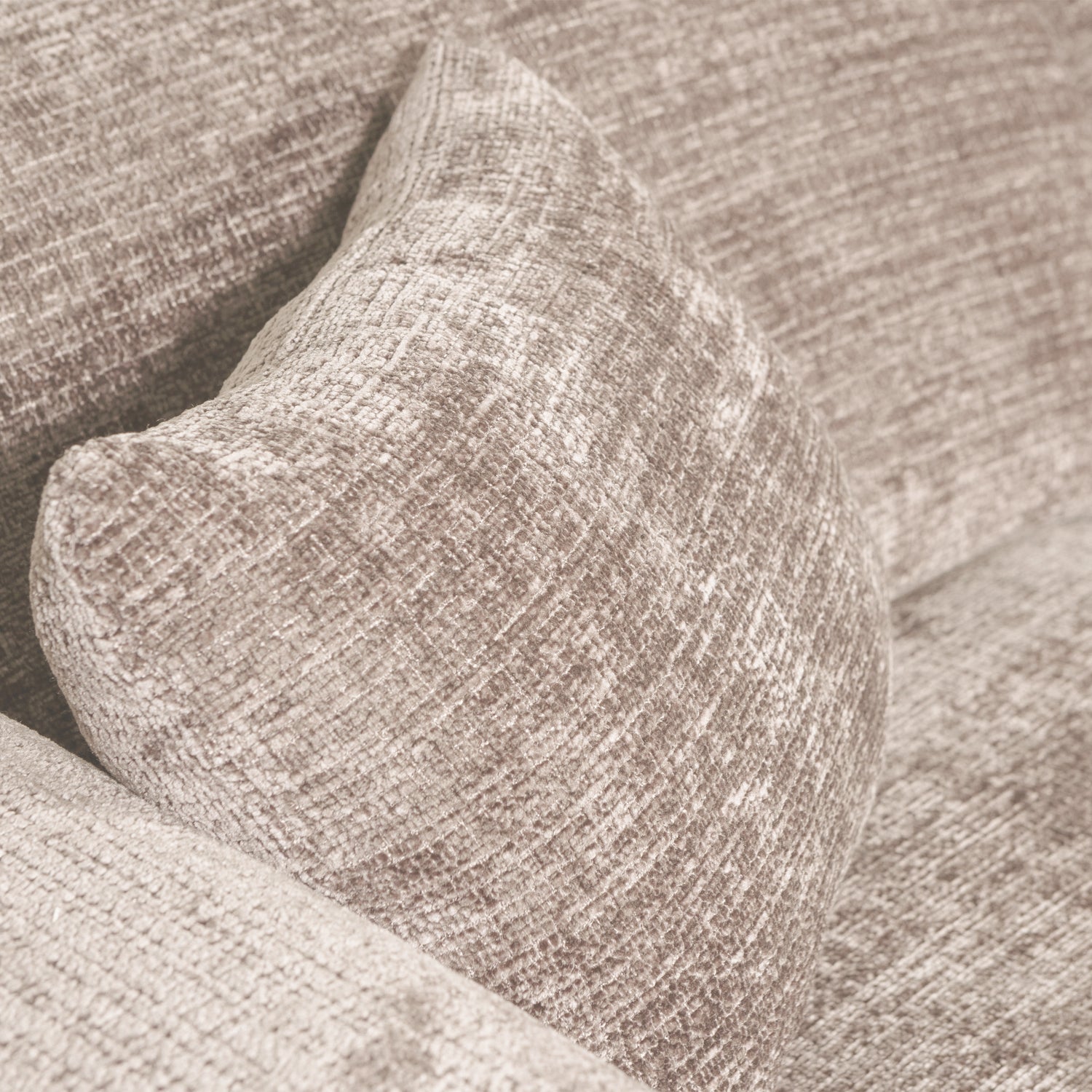 Right-facing modular CLOUD corner sofa in beige