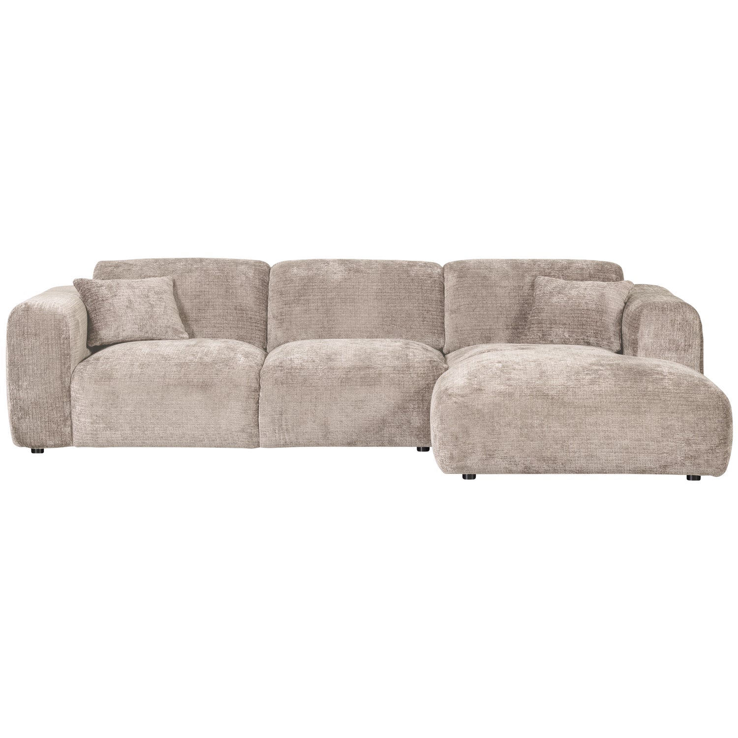 Right-facing modular CLOUD corner sofa in beige