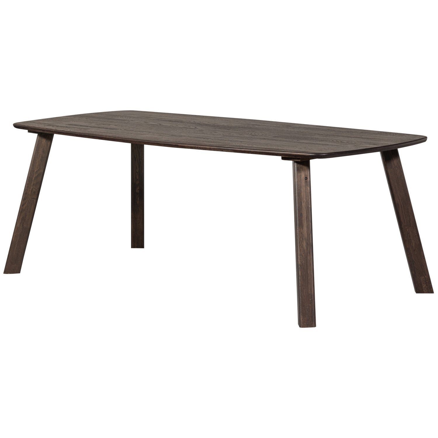 Dark brown oval table TABLO