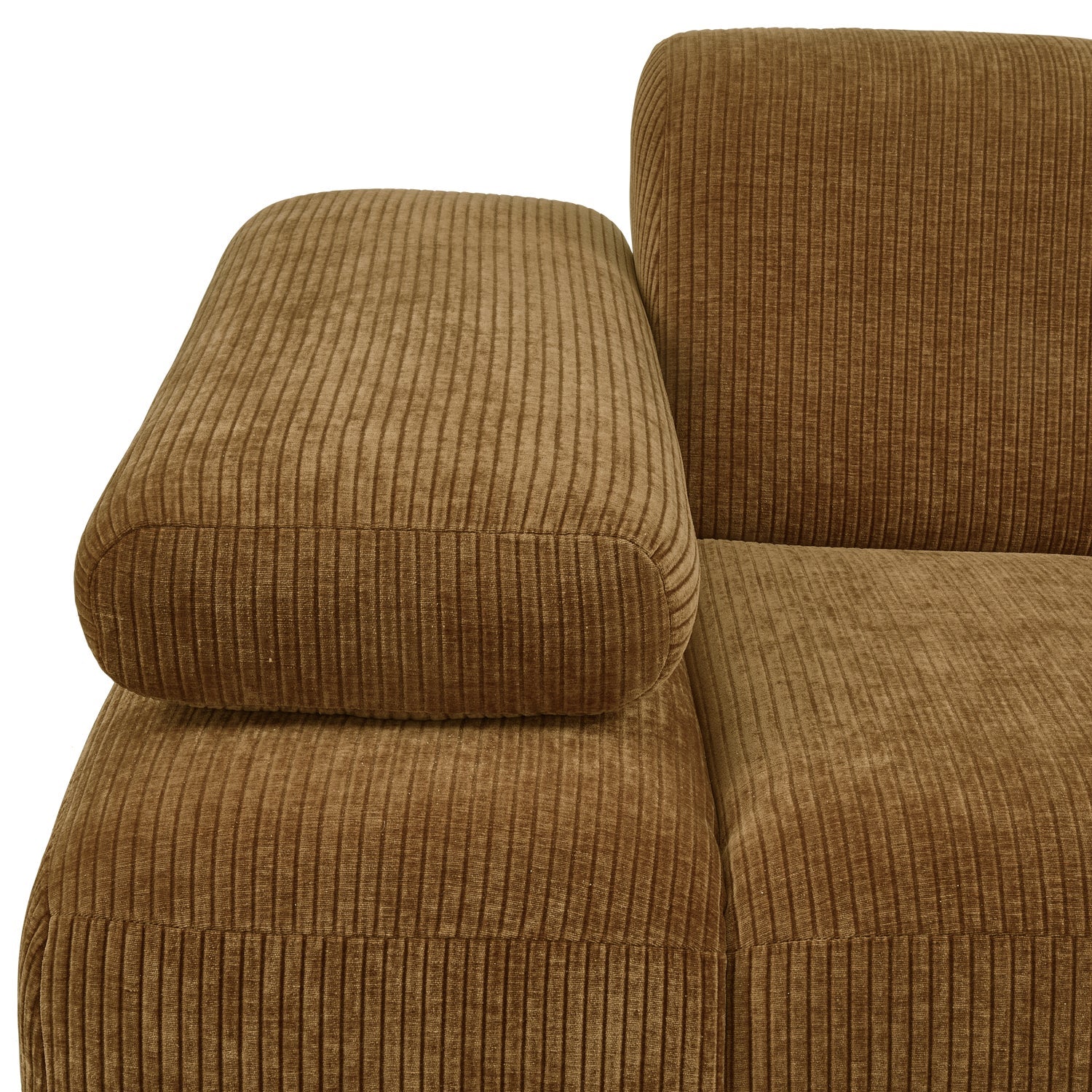 MOJO modular sofa - left element dark honey corduroy