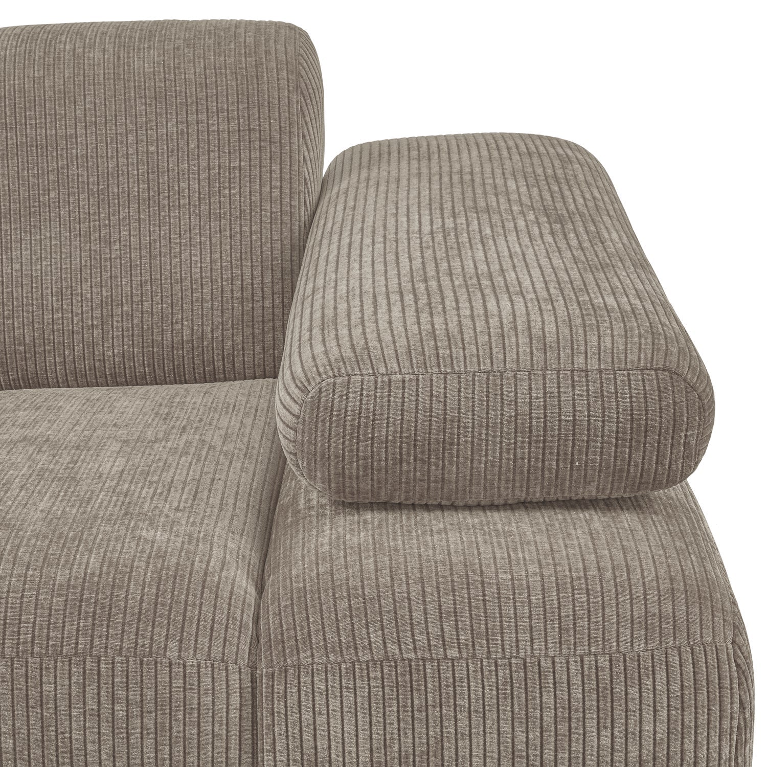 MOJO modular sofa - right element dark sandy corduroy
