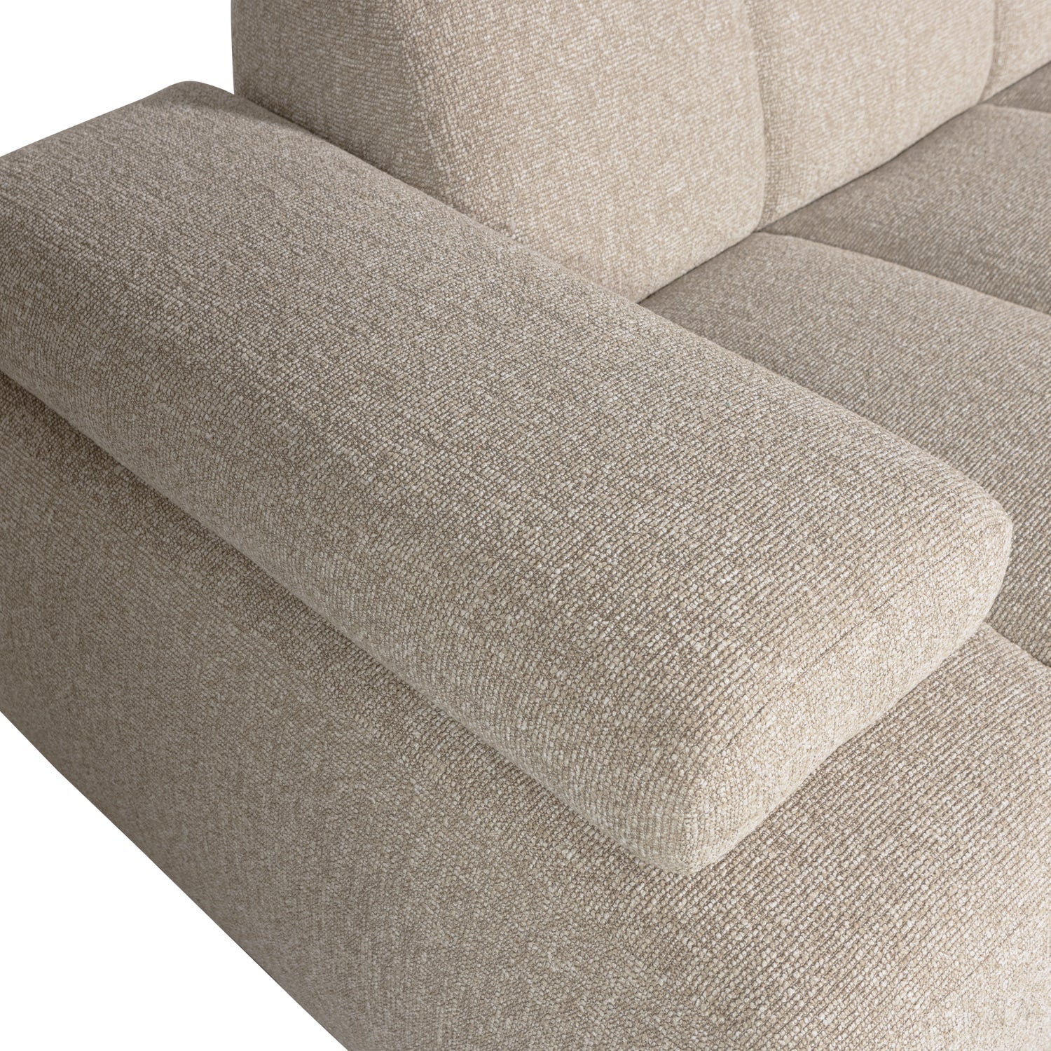 MOJO modular sofa - 1.5-seater left-sided beige mélange bouclé element