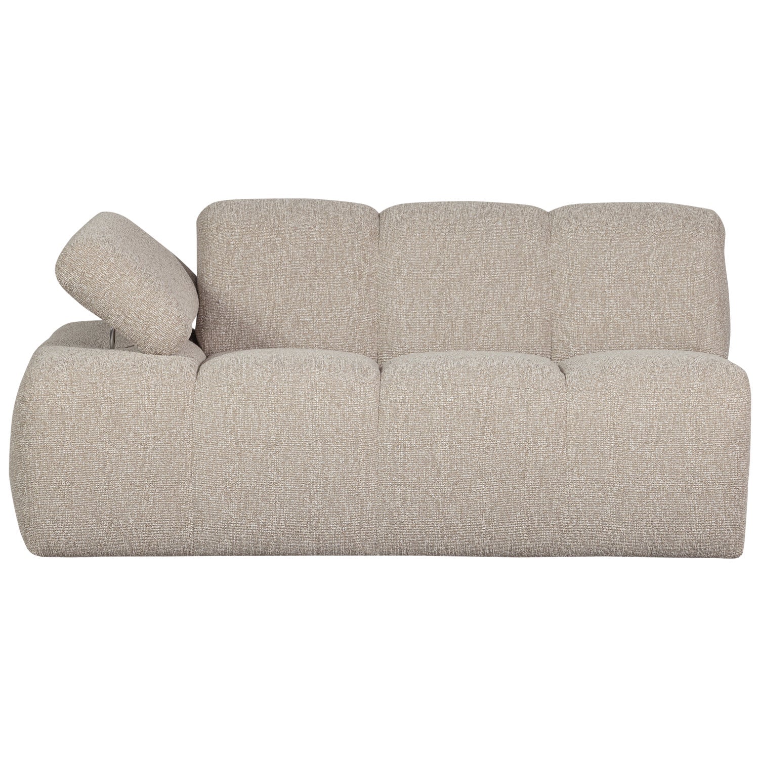 MOJO modular sofa - 1.5-seater left-sided beige mélange bouclé element