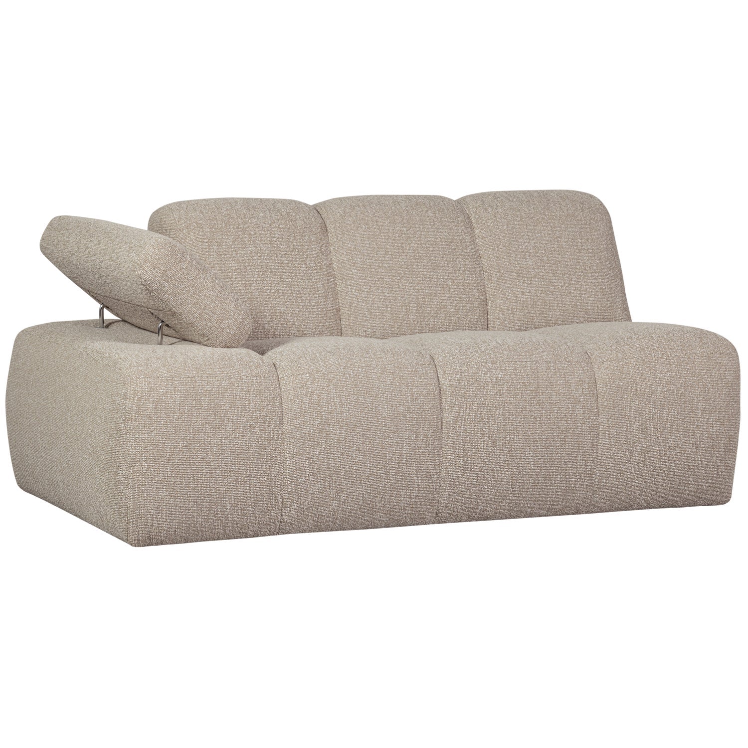 MOJO modular sofa - 1.5-seater left-sided beige mélange bouclé element