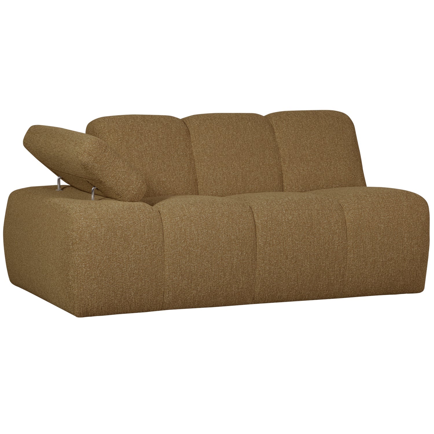 MOJO modular sofa - 1.5-seater left-side dark honey bouclé element