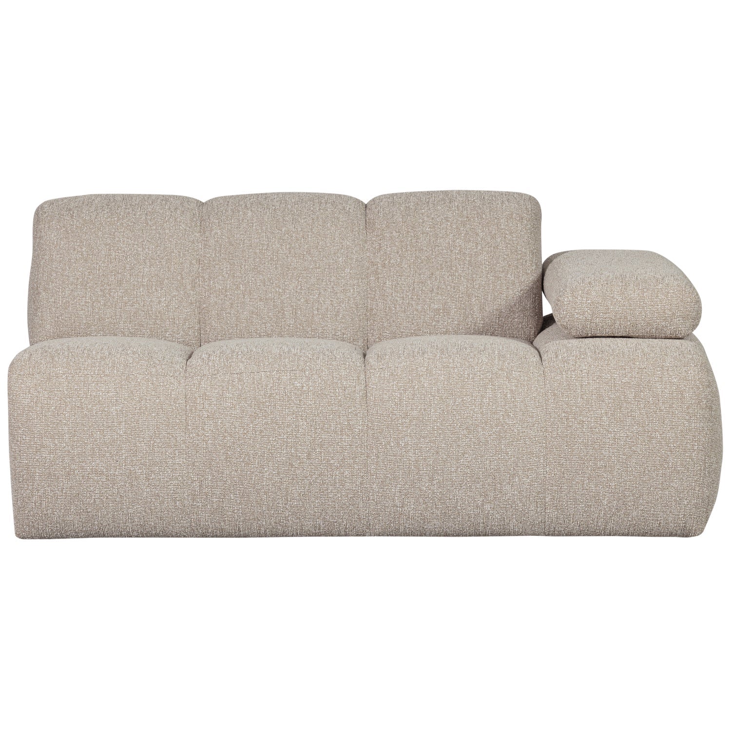 MOJO modular sofa - 1.5-seater right-hand beige mélange bouclé element