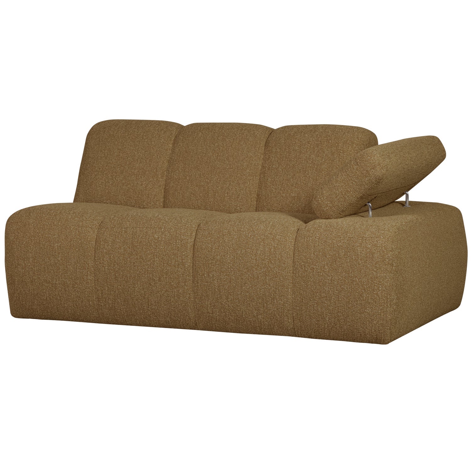 Modulares Sofa MOJO - 1,5-sitziges Element rechtsseitig in dunklem Honig-Bouclé