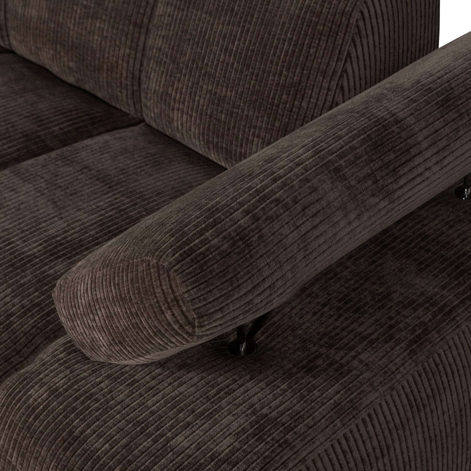 MOJO modular sofa - 1.5-seater right-hand dark brown corduroy element