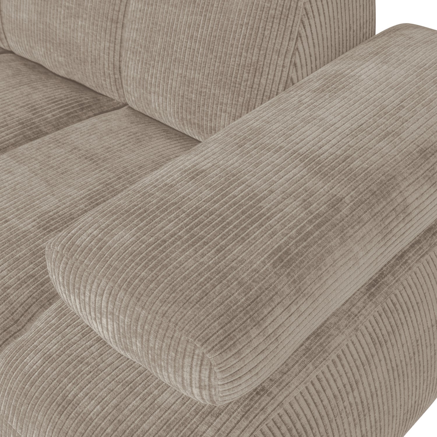 MOJO modular sofa - 1.5-seater right-hand element dark sandy corduroy