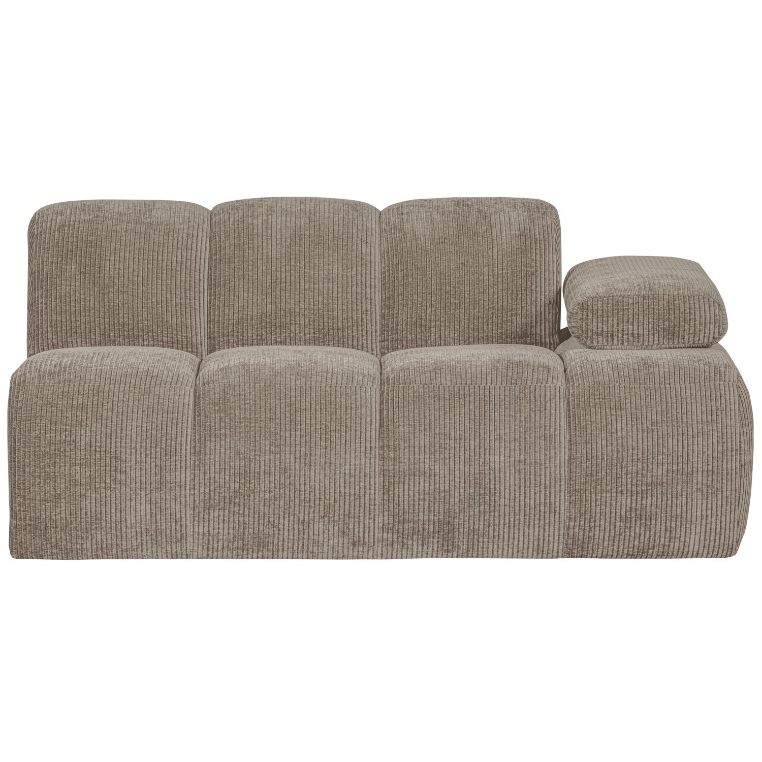 MOJO modular sofa - 1.5-seater right-hand element dark sandy corduroy