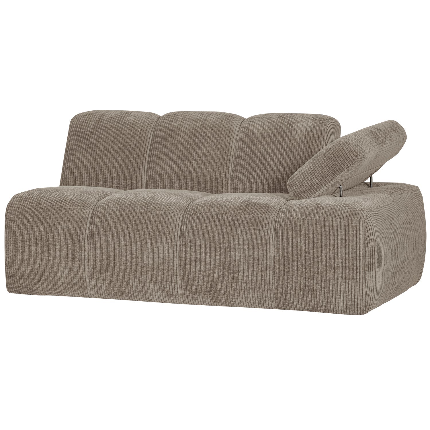 MOJO modular sofa - 1.5-seater right-hand element dark sandy corduroy