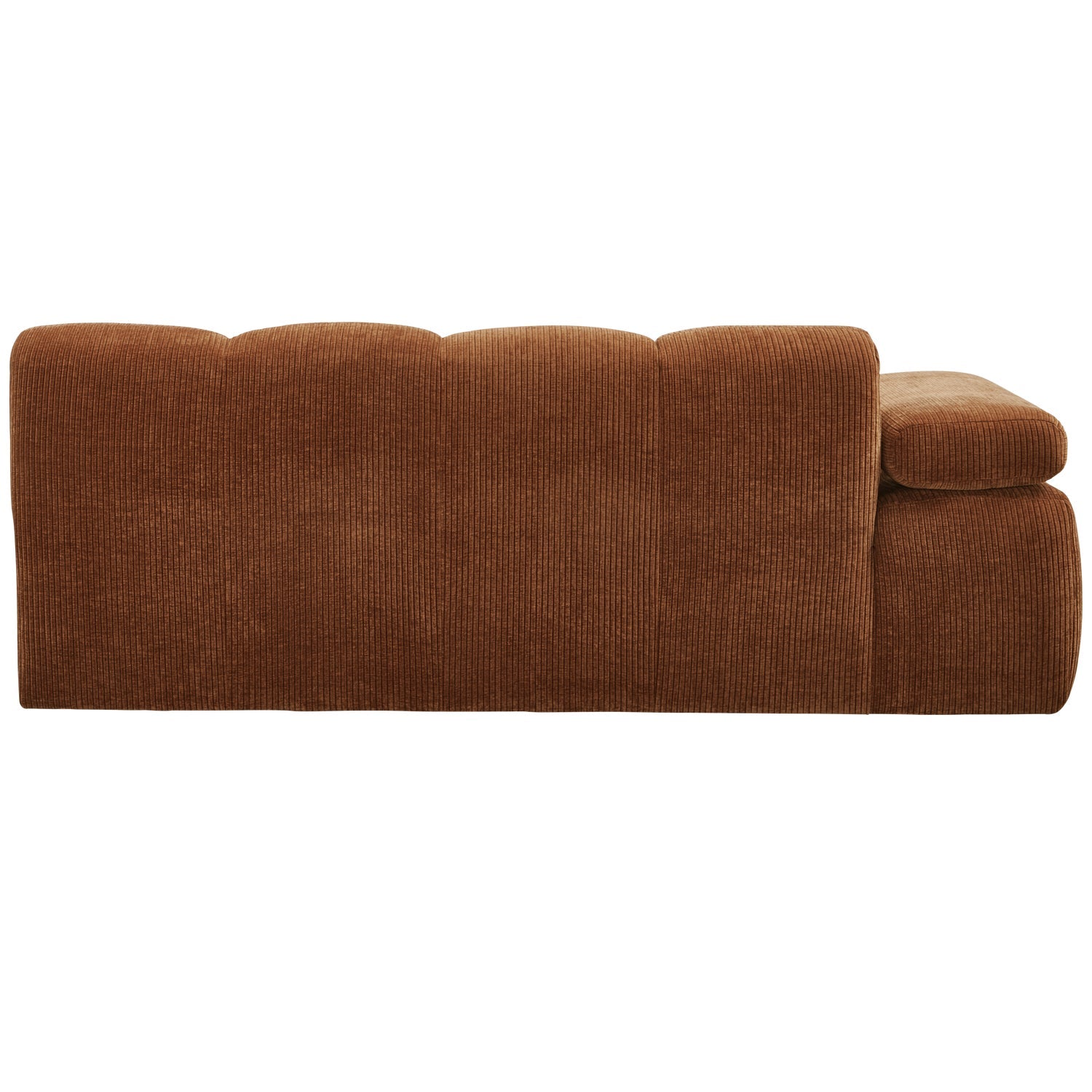 MOJO Modular Sofa - Left-Side Two-Seater in Rusty Brown Corduroy
