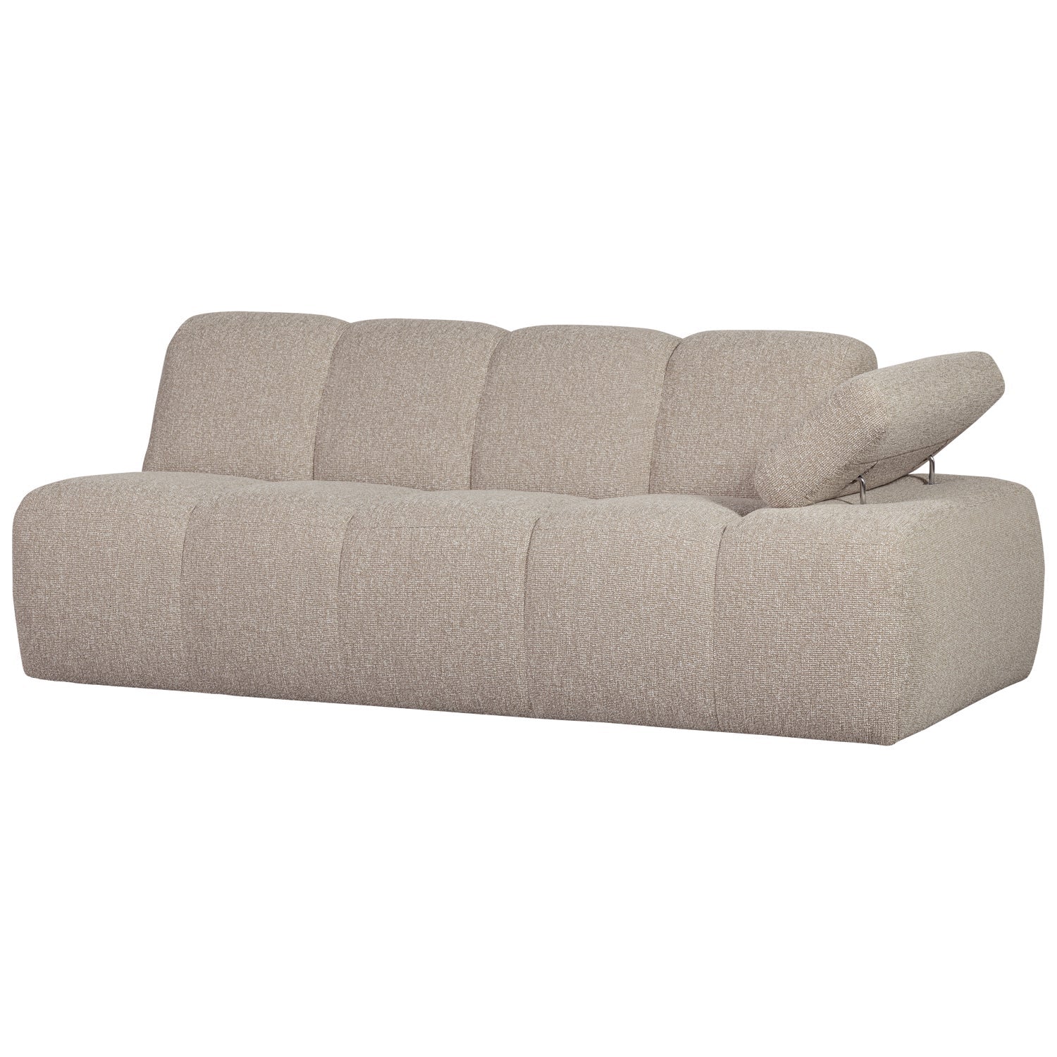 MOJO modular sofa - right-facing 2-seater beige mélange bouclé element