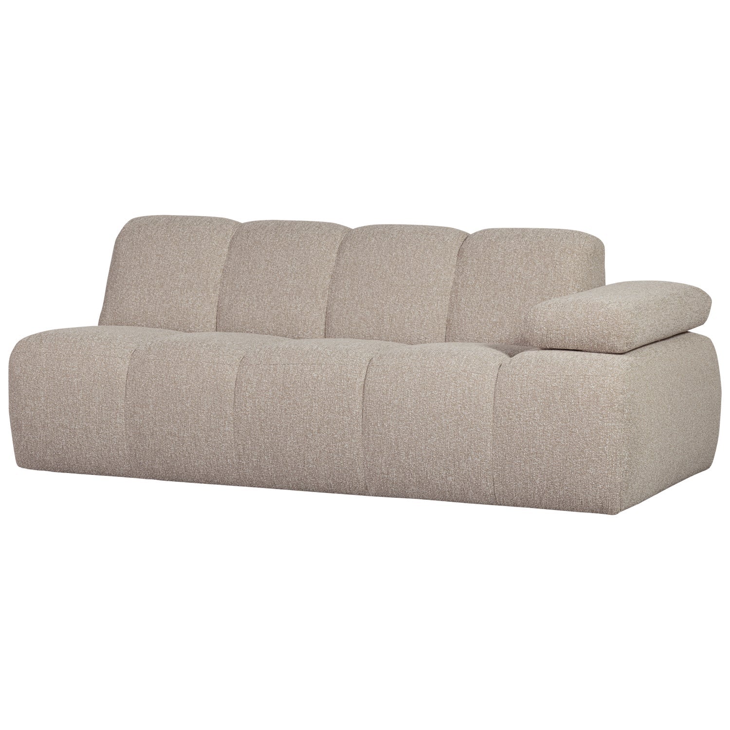 MOJO modular sofa - right-facing 2-seater beige mélange bouclé element