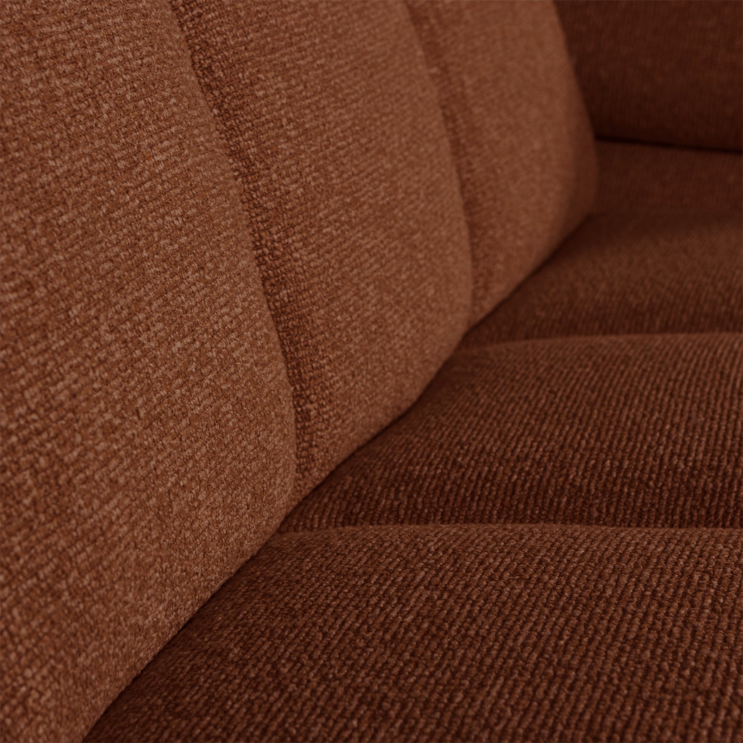 MOJO modular sofa - right-facing 2-seater brown bouclé element
