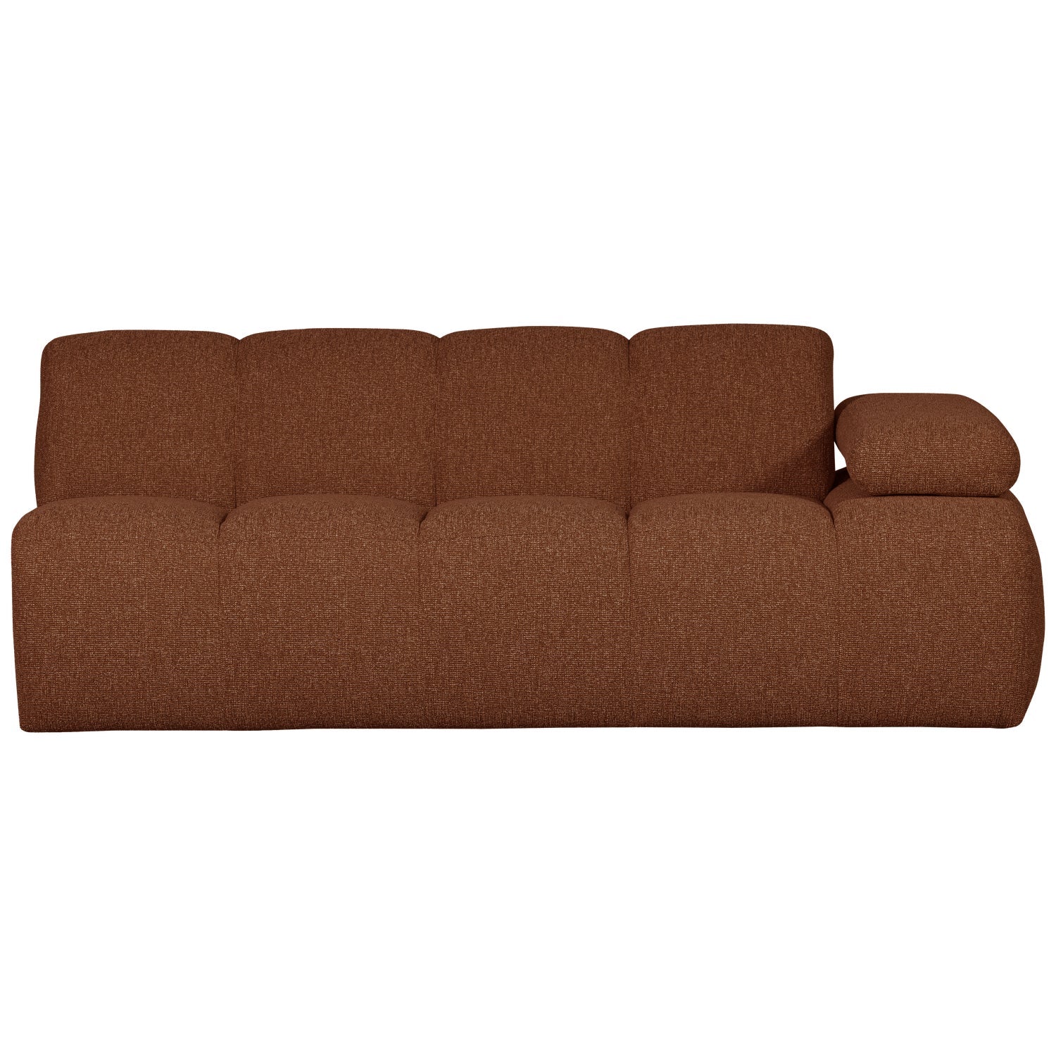 MOJO modular sofa - right-facing 2-seater brown bouclé element