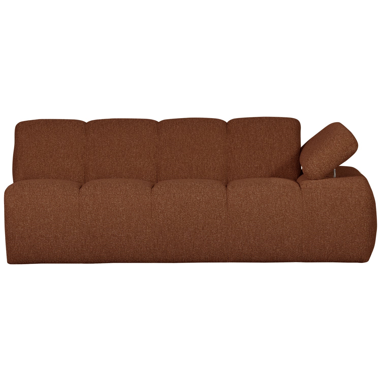 MOJO modular sofa - right-facing 2-seater brown bouclé element