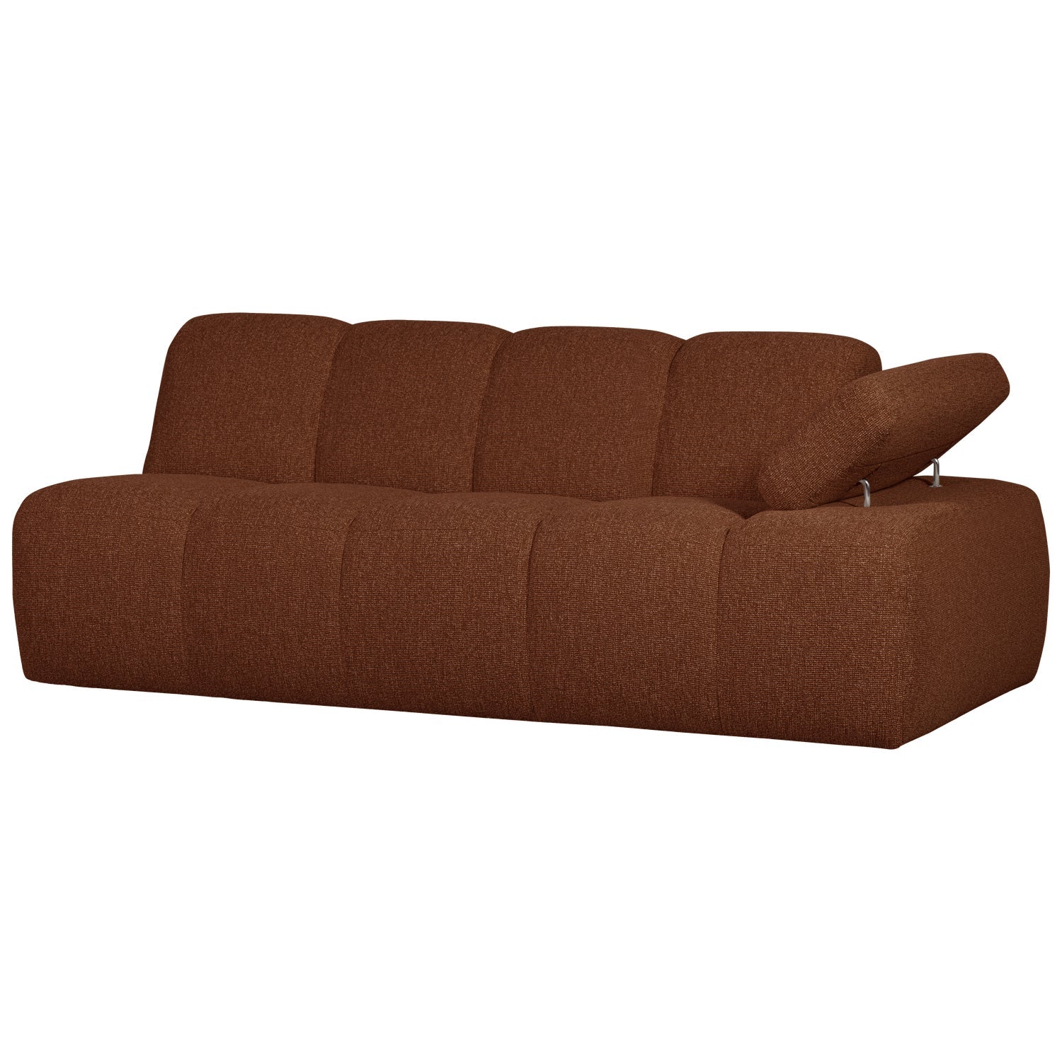 MOJO modular sofa - right-facing 2-seater brown bouclé element