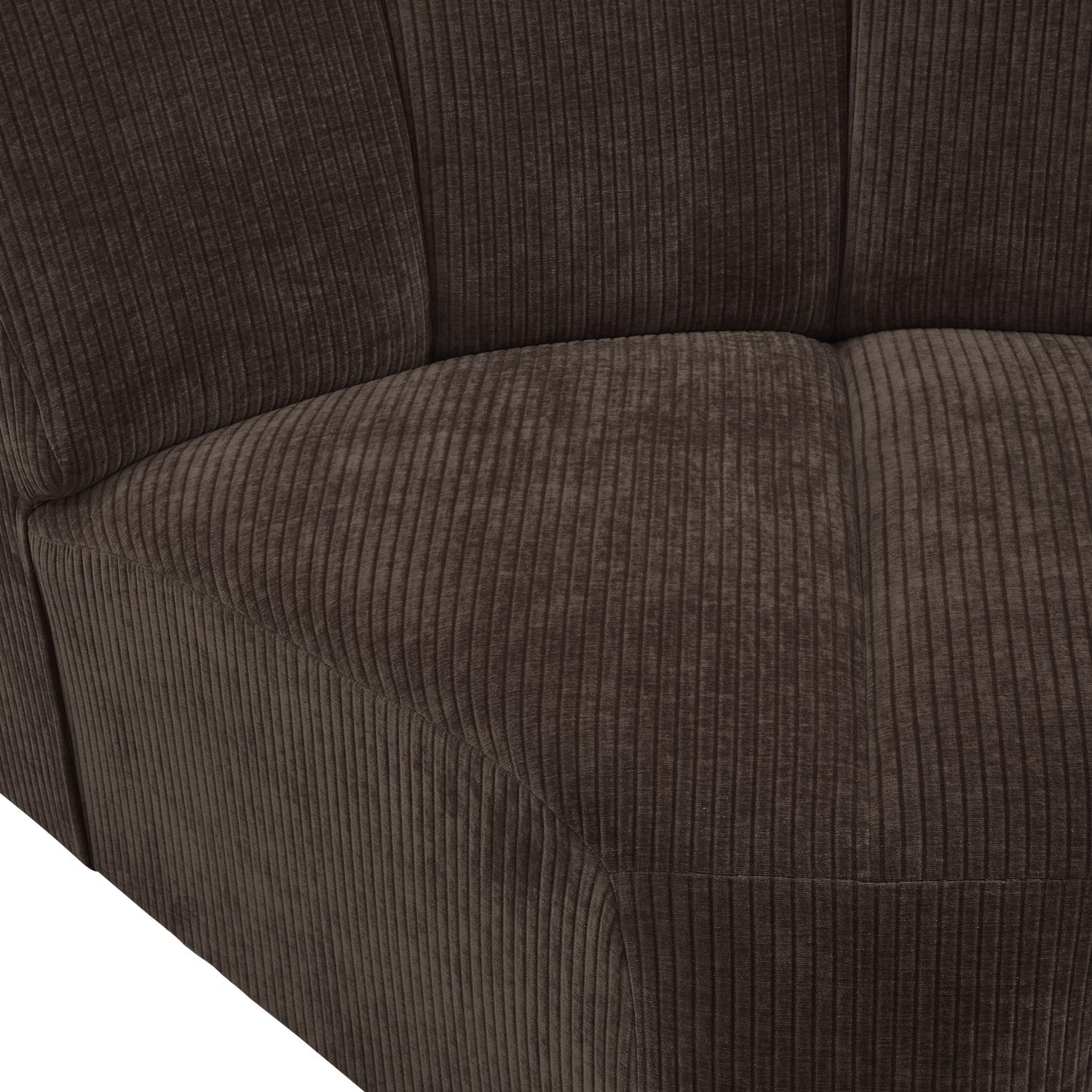 MOJO Modular Sofa - Dark Brown Corduroy Corner Element