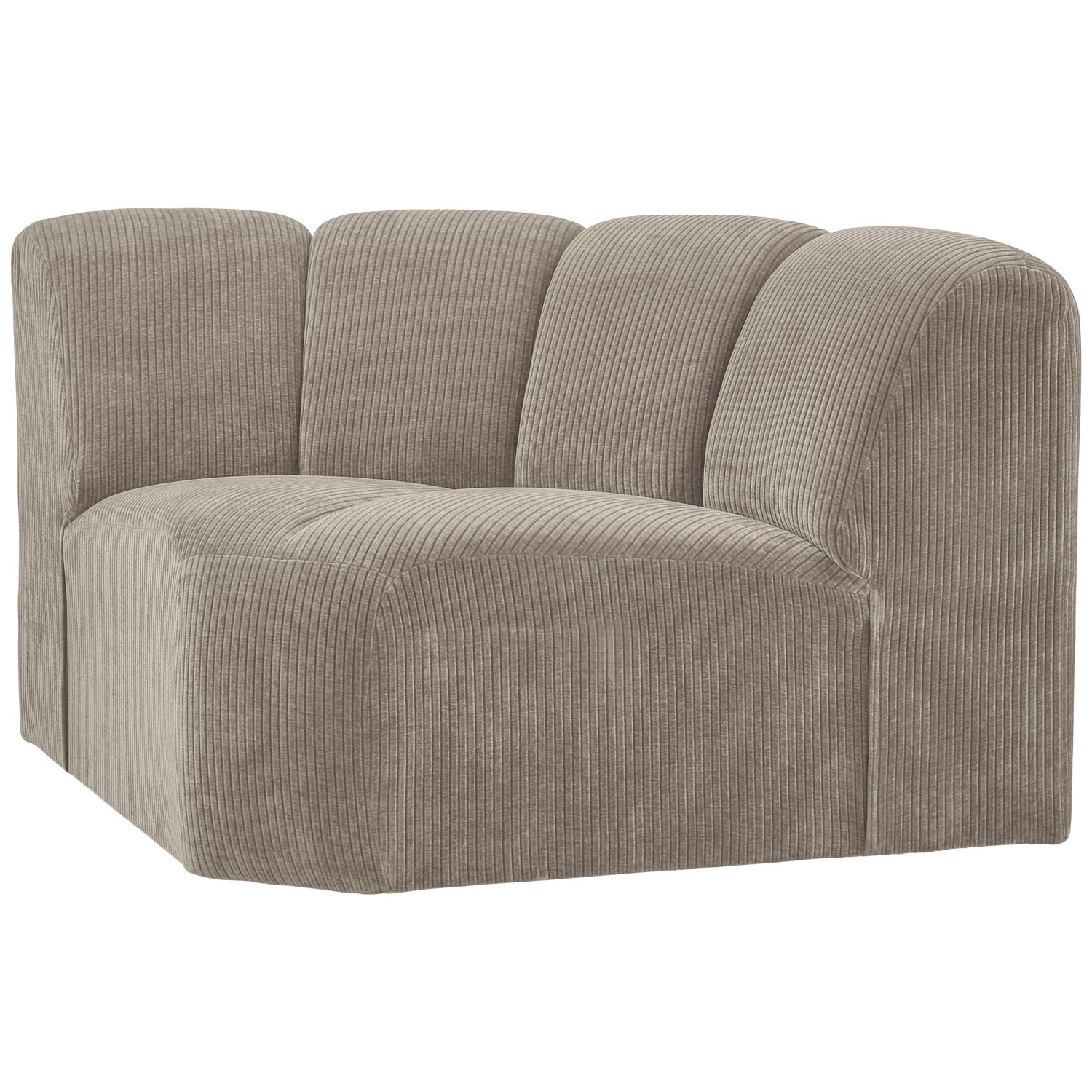 MOJO modular sofa - dark sandy corduroy corner element