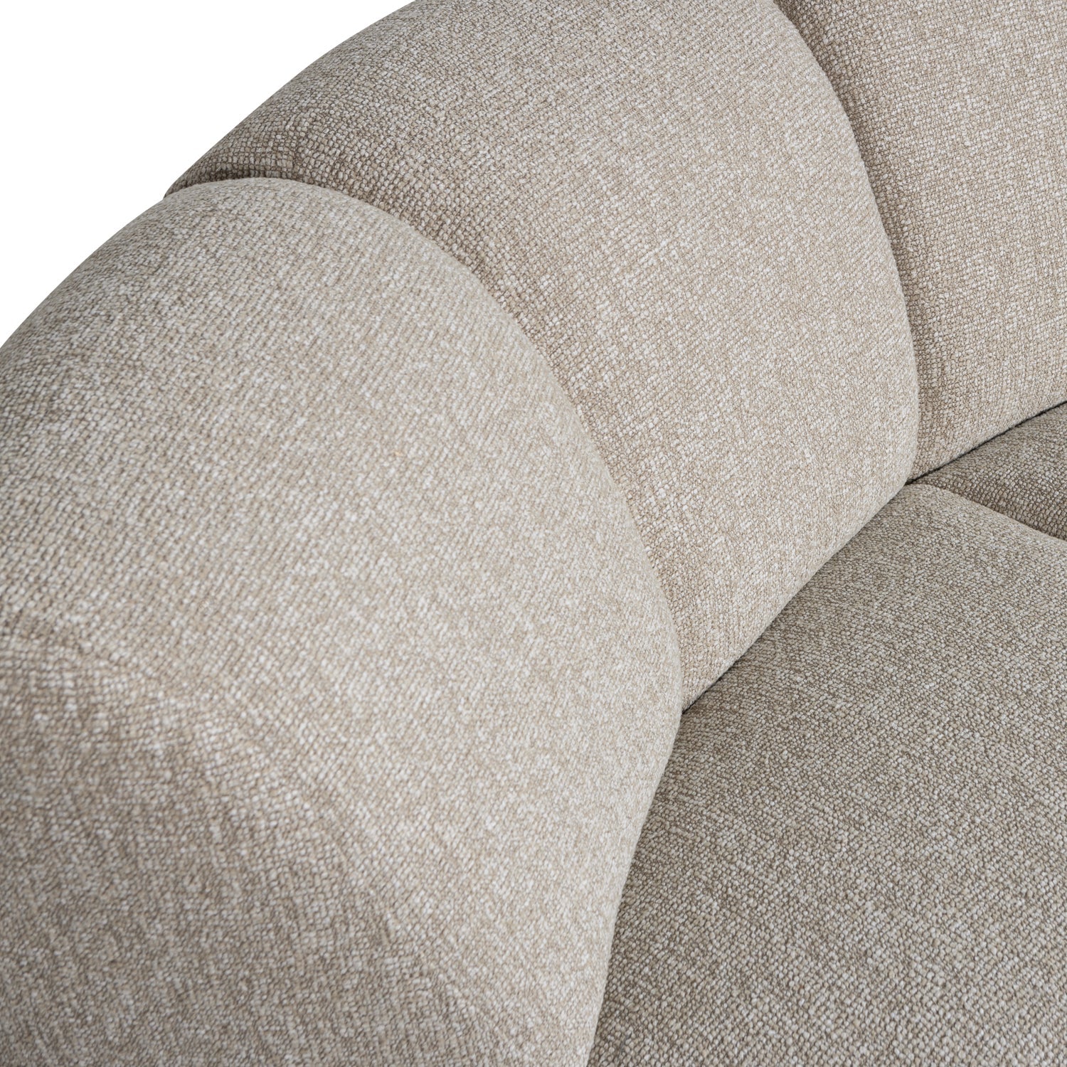MOJO modular sofa - beige mélange bouclé corner element