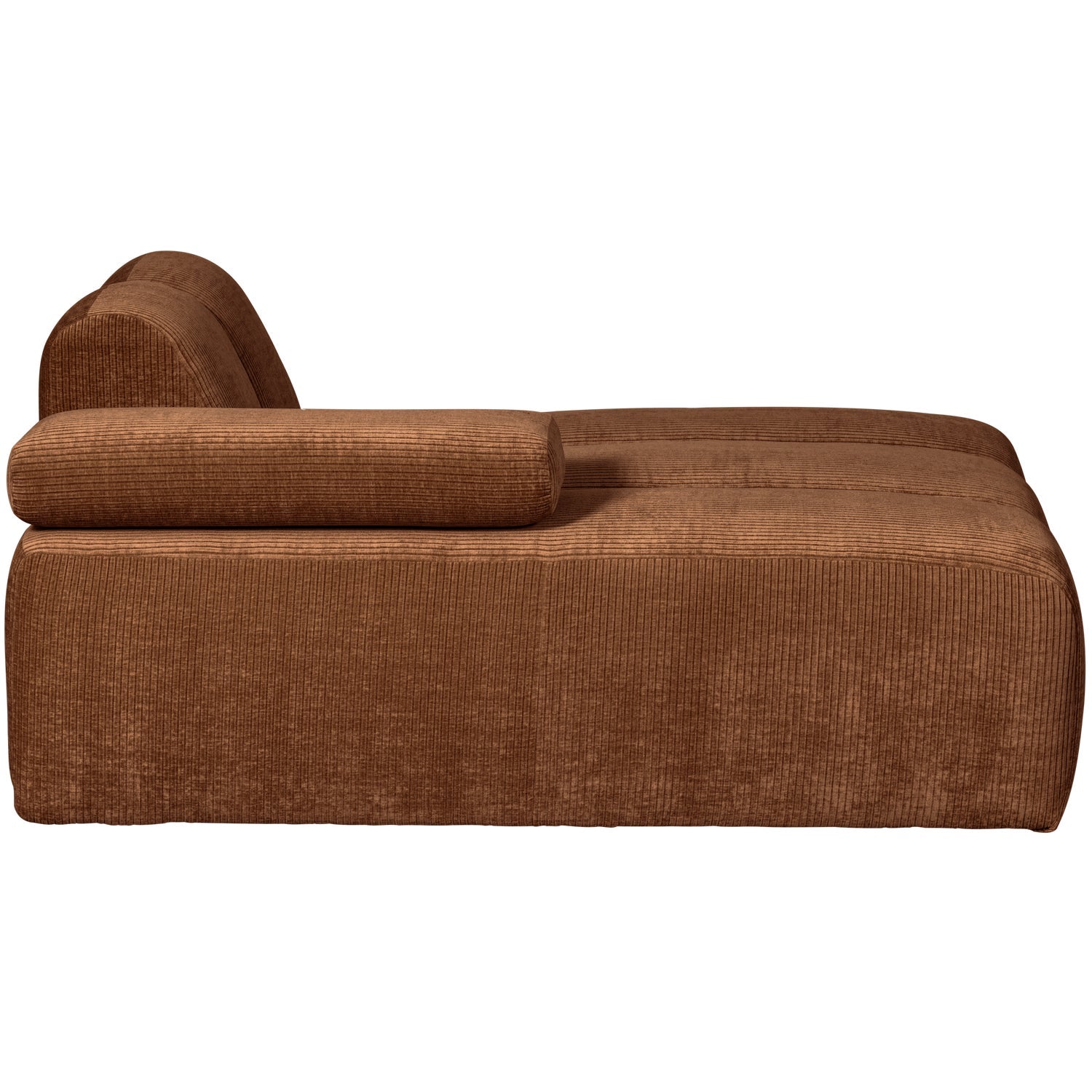 MOJO Modular Sofa - Left-Arm Chaise in Rusty Brown Corduroy