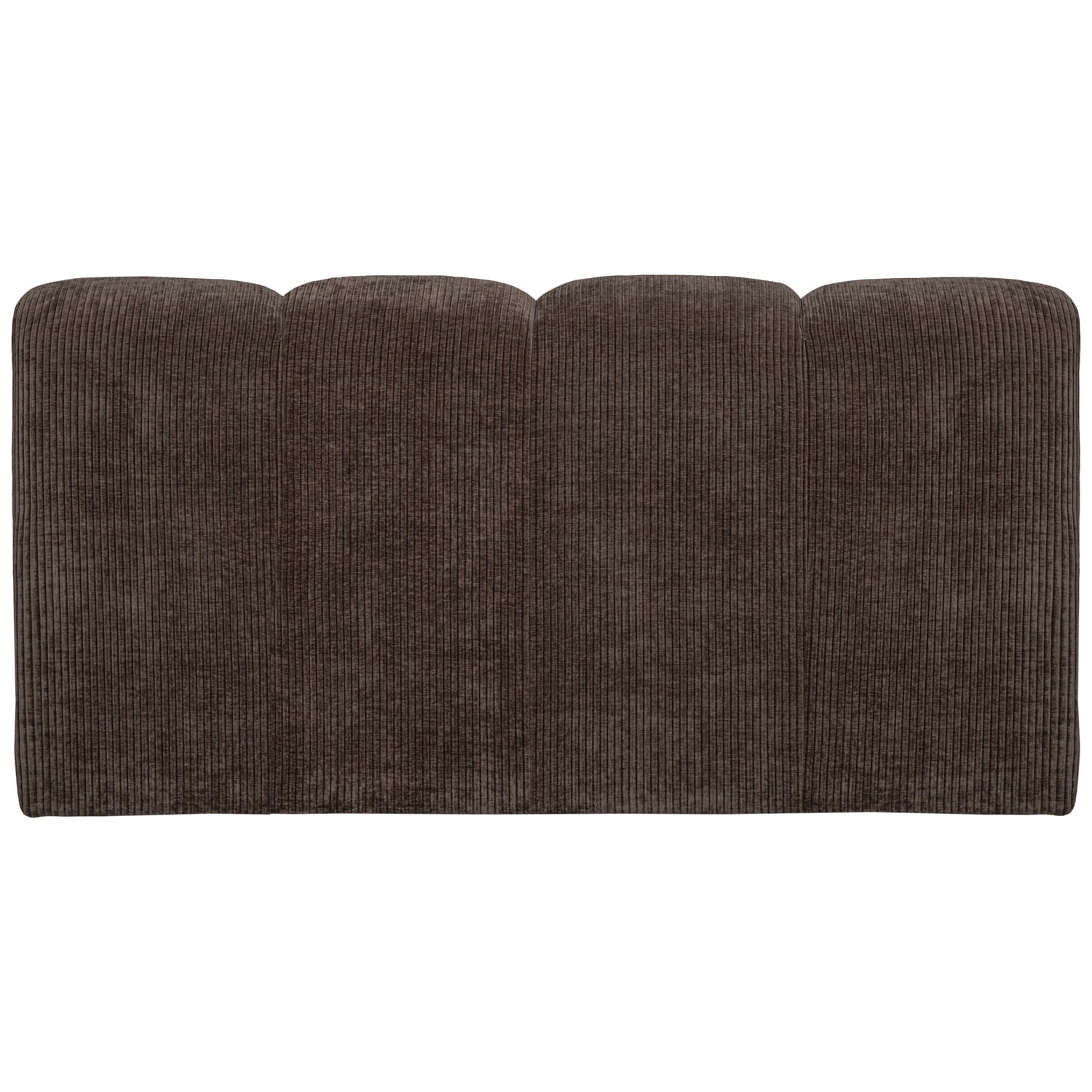 MOJO modular sofa - 3-seater element in dark brown corduroy