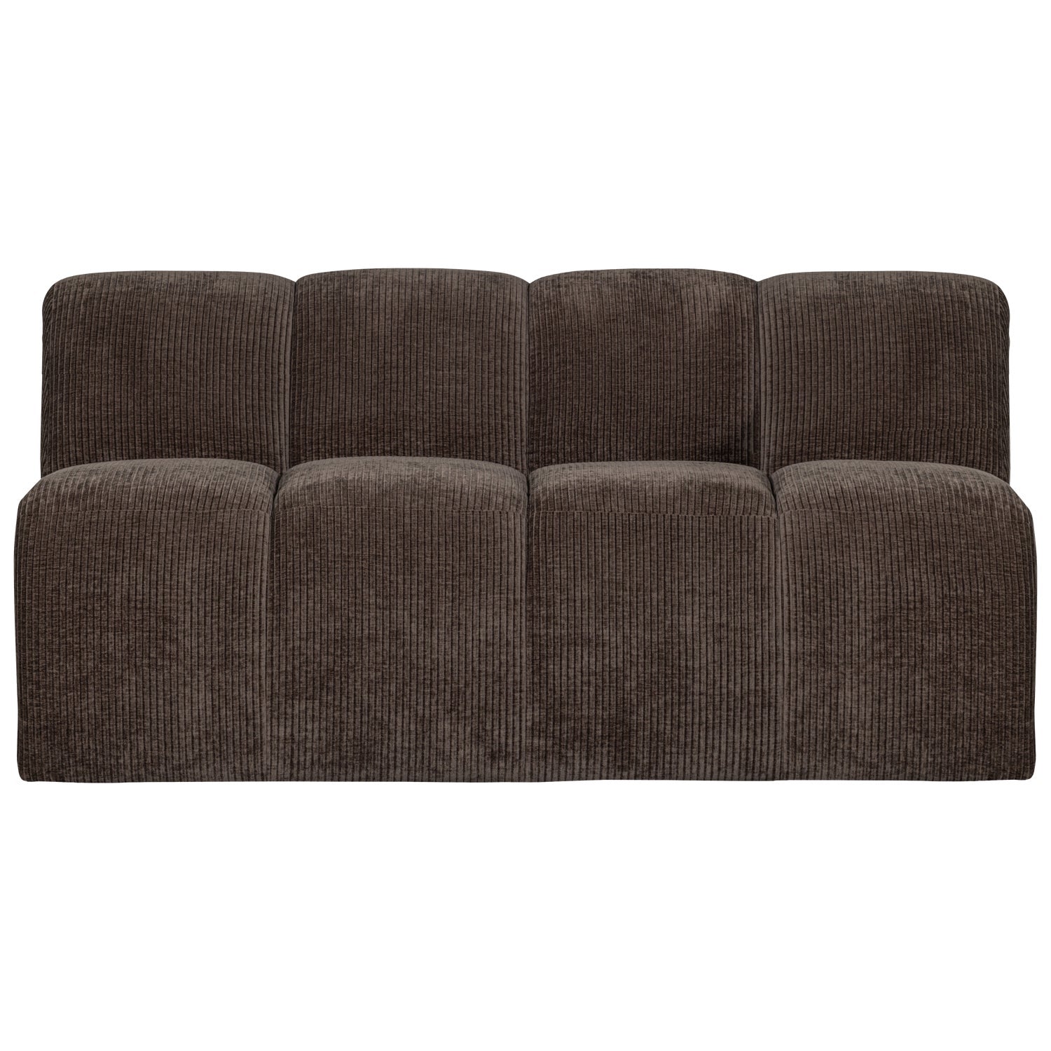 MOJO modular sofa - 3-seater element in dark brown corduroy