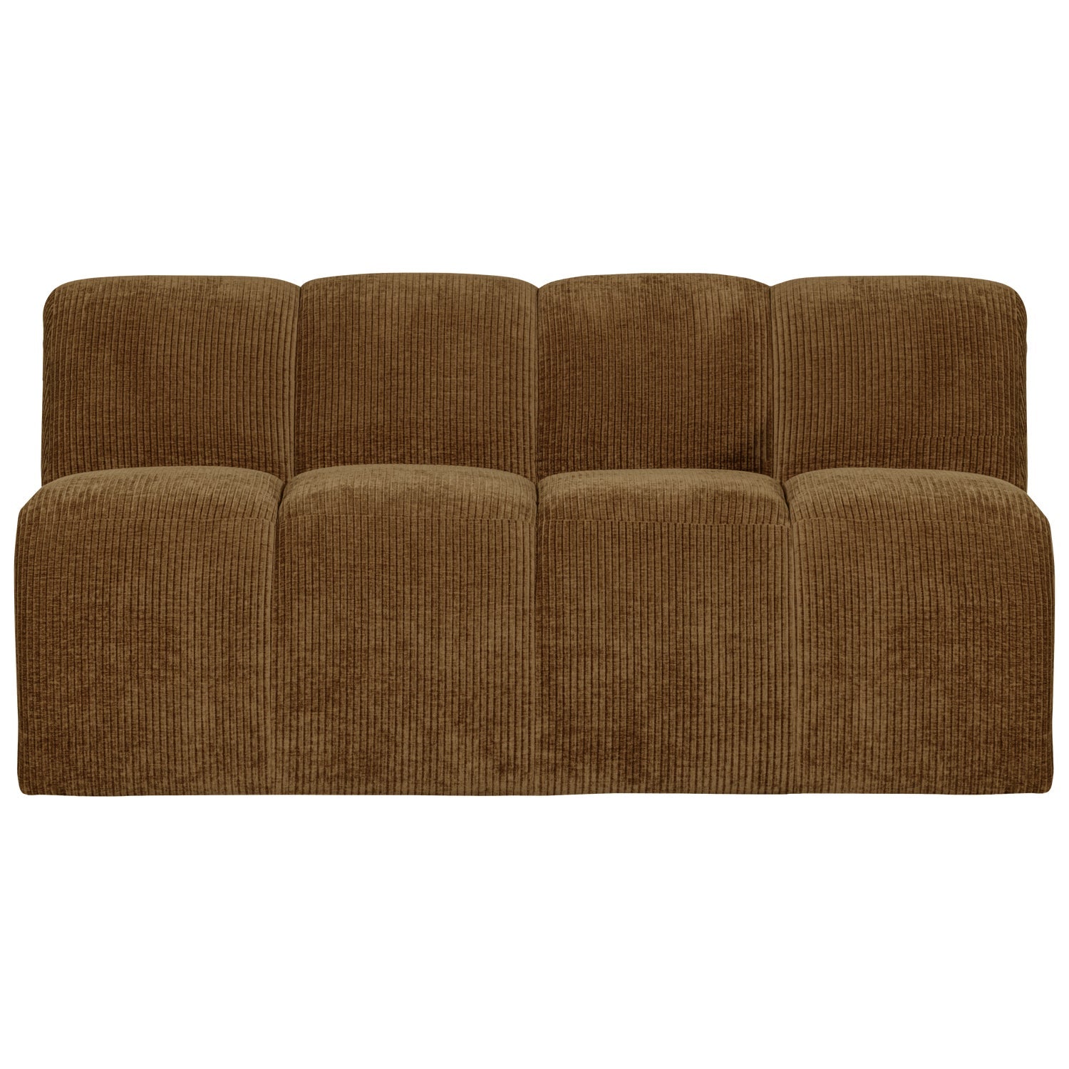 Modulares Sofa MOJO - 3-sitziges Element in dunklem Honigcord