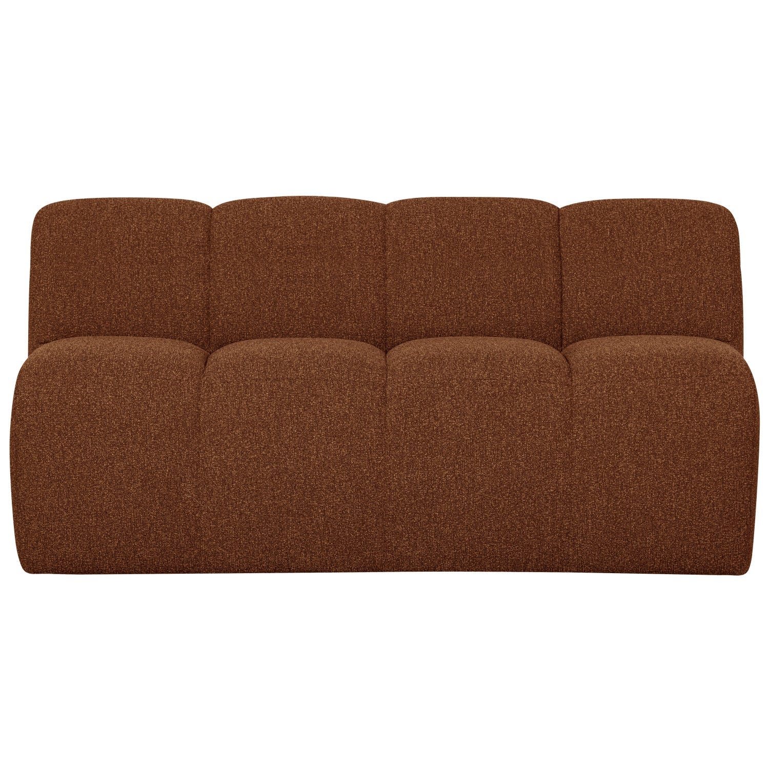 MOJO BENCH Modular Sofa - 3-Seater Rusty Brown Bouclé Element