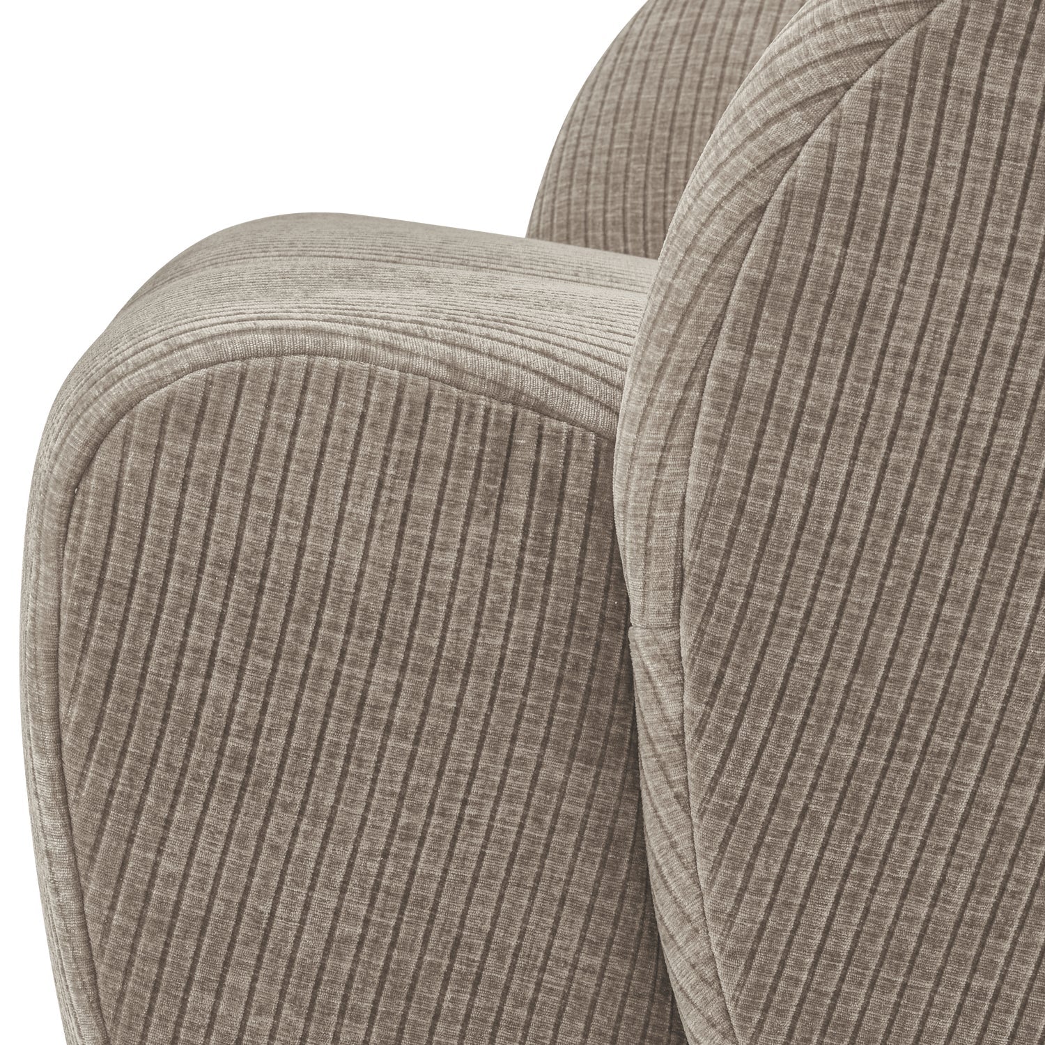 MOJO swivel armchair dark sandy corduroy