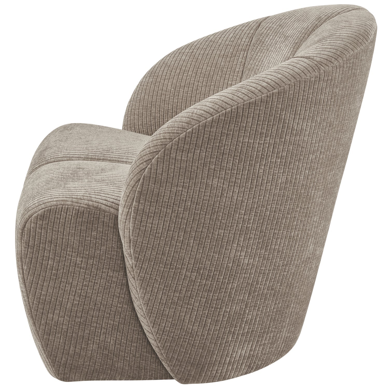 MOJO swivel armchair dark sandy corduroy