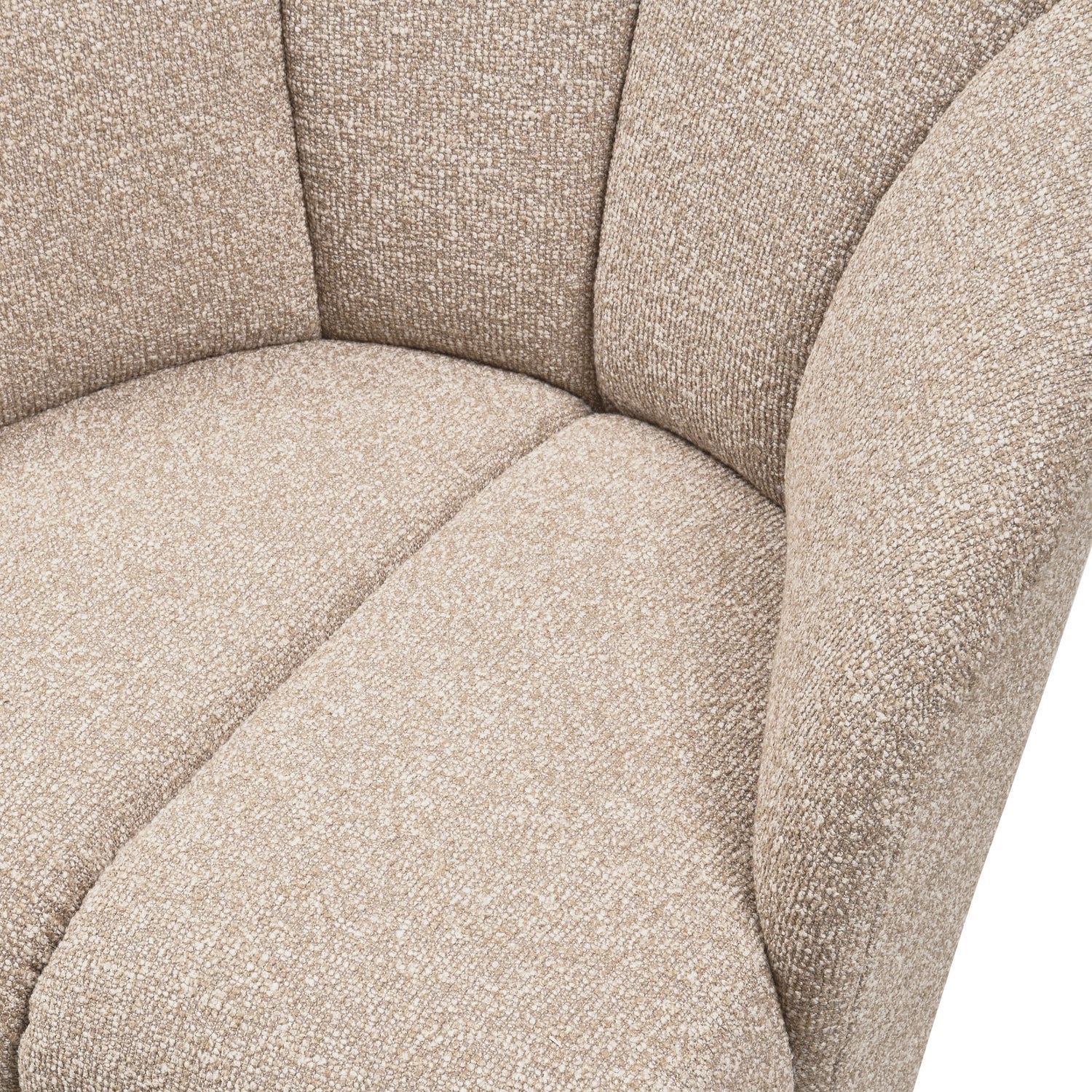 MOJO swivel armchair beige mélange bouclé